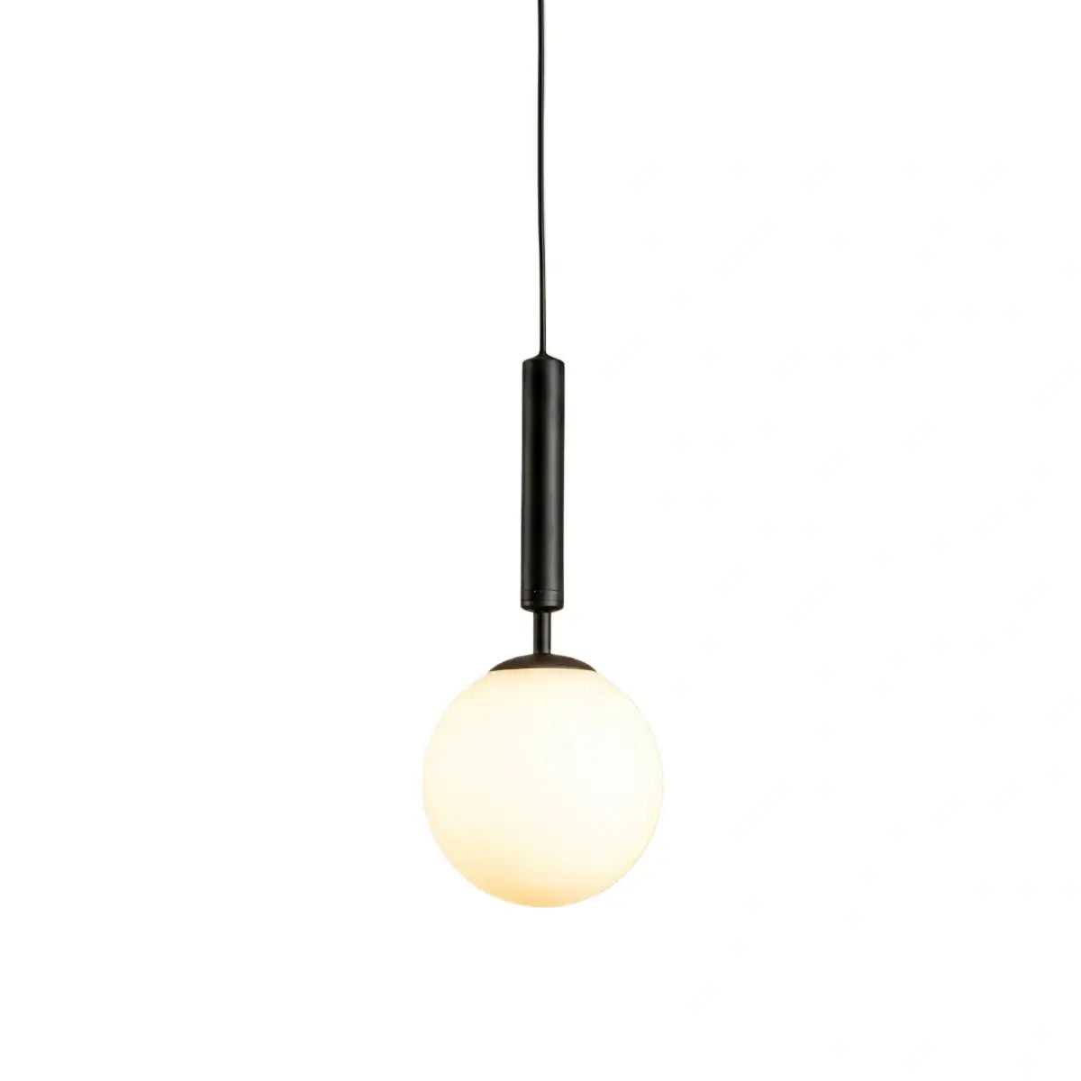 Modern Gold Pendant Light – Globular Glass/Metal Fixture