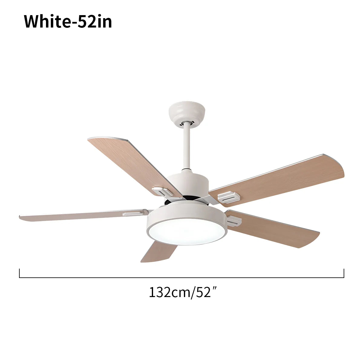 5 Blade Vintage Ceiling Fan Light for Living Room