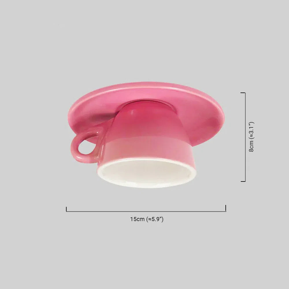 Art Deco Ceramic Ceiling Light for Bedroom
