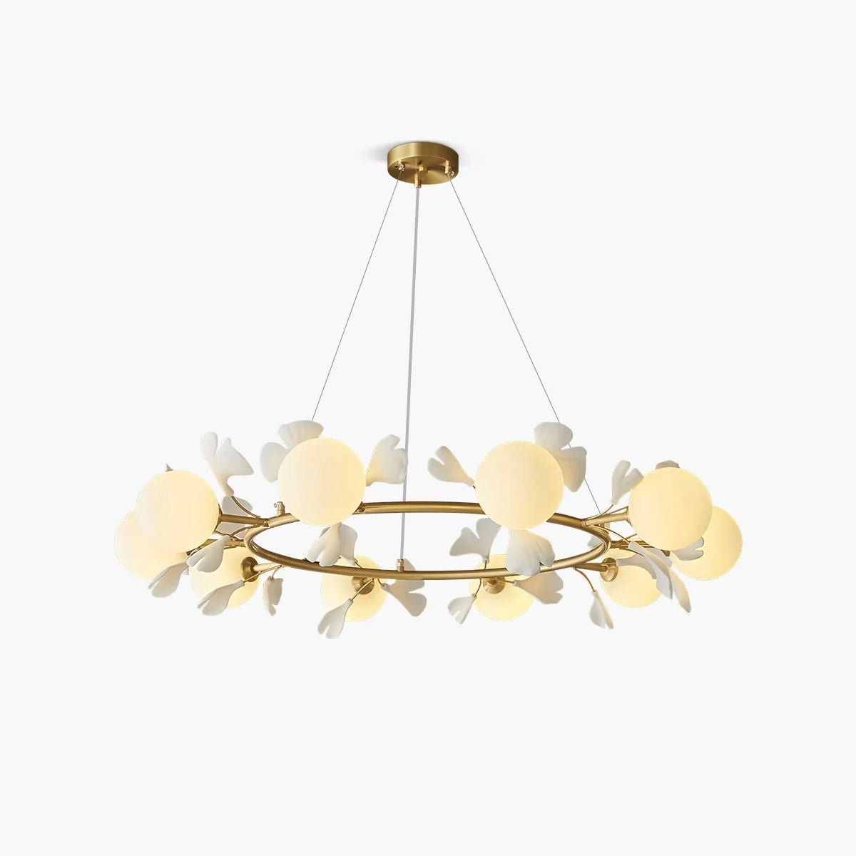 Zarvo Evander Gingko Chandelier for Dining Area