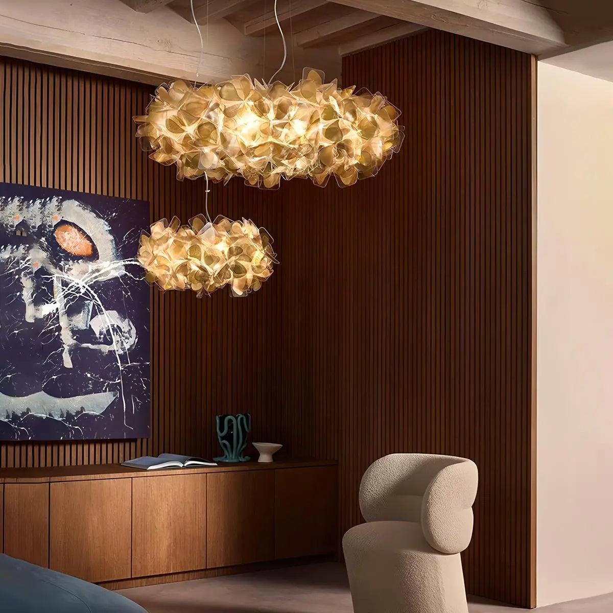 petal chandelier light