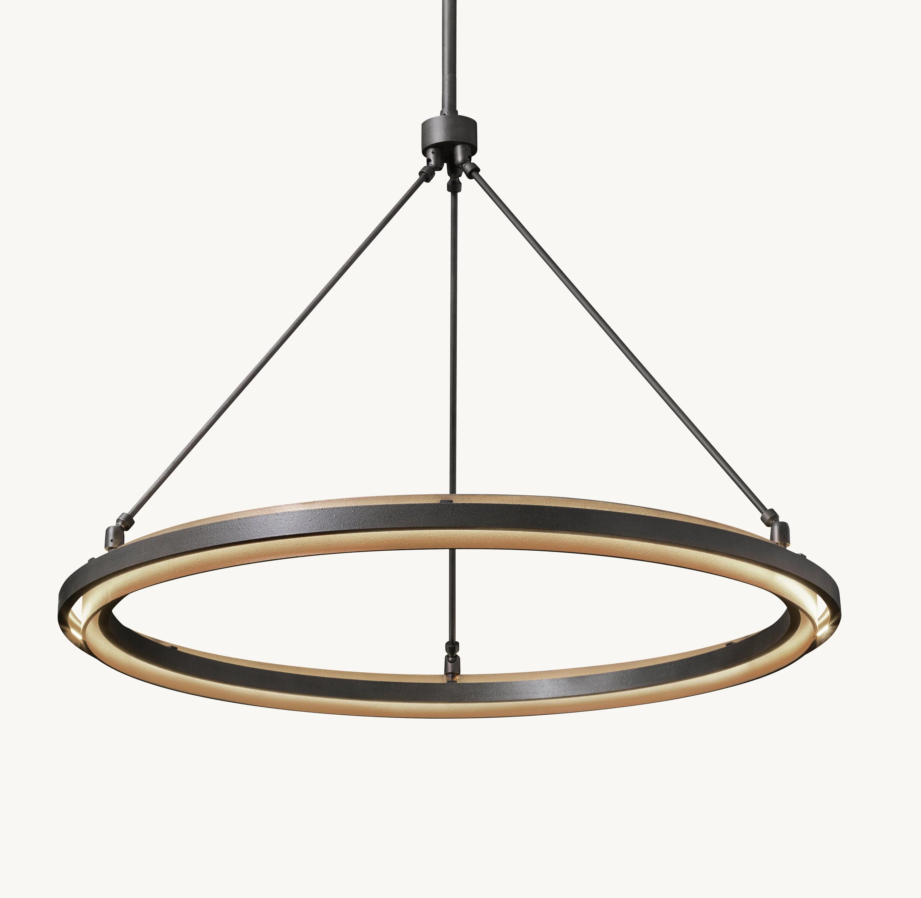 Forged Iron Ring LED Chandelier - Peralta