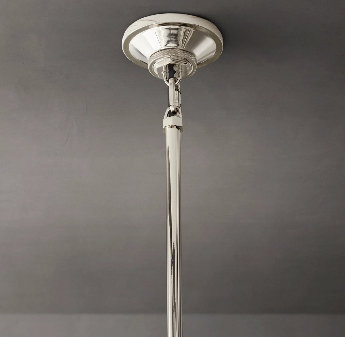 10 Inch Ribbed Glass Dome Pendant Light - Machinist
