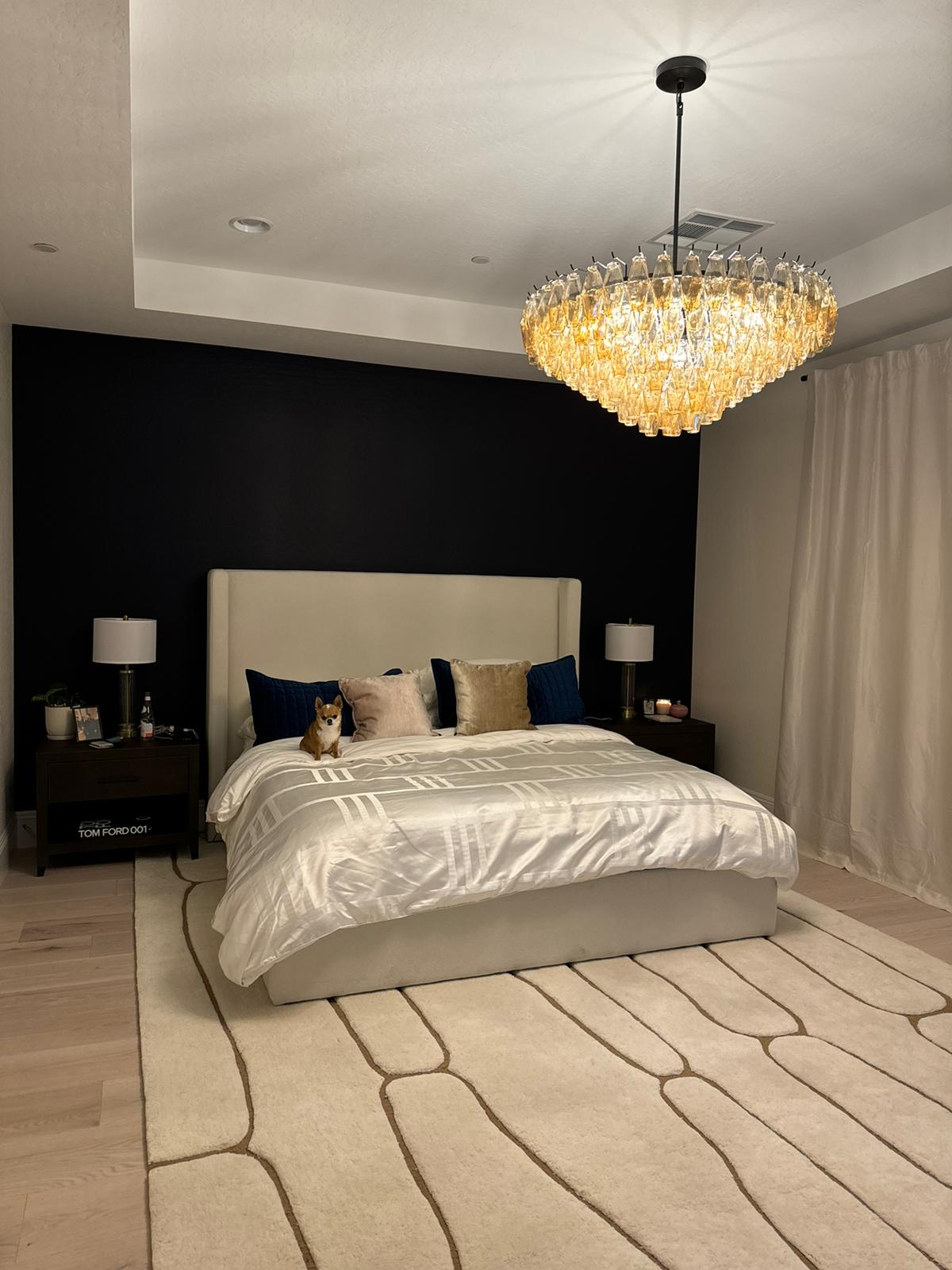 Clear Murano Glass Tiered Chandelier - Chiara