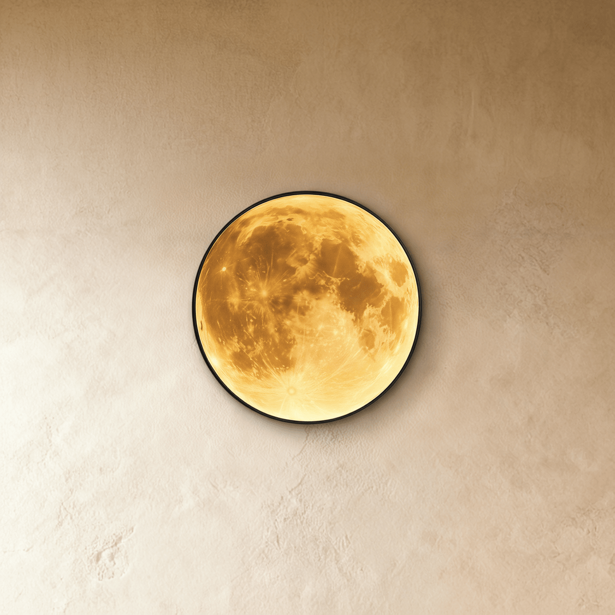 Astro Moon Wall Lamp Illuminated Art Moon D10"(25cm)