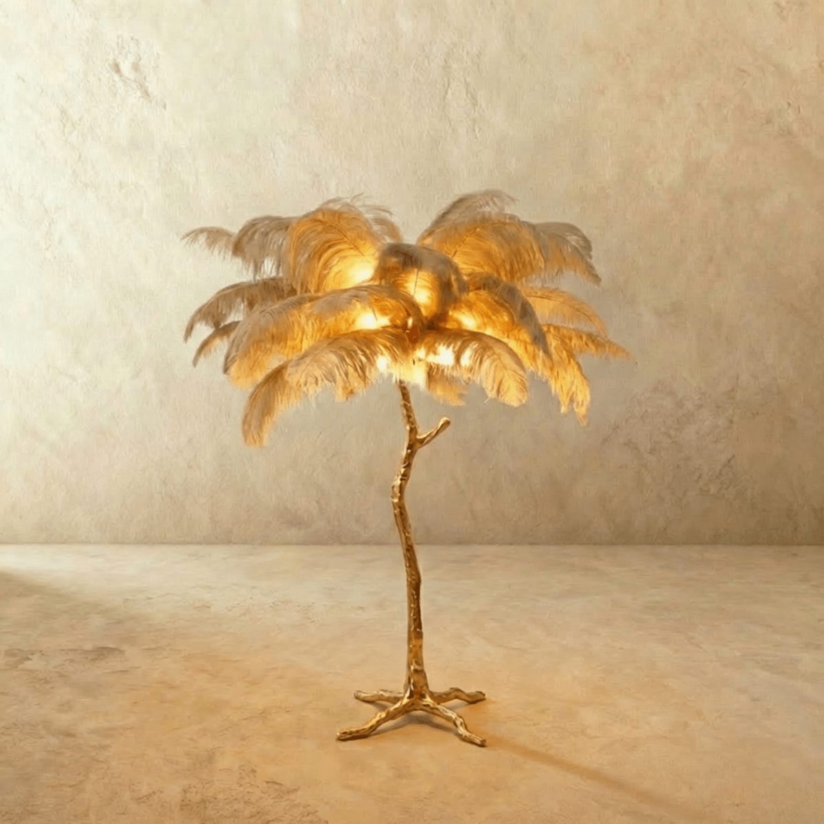 Crest Floor Lamp Khaki Small: L25.5"(65cm) x H31.5″(80cm)