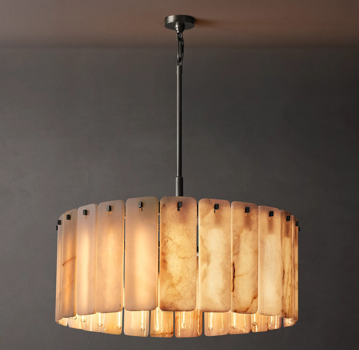 Alabaster Round Chandelier - Calamette