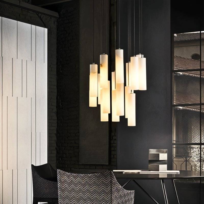Entokei Alabaster Chandelier Light