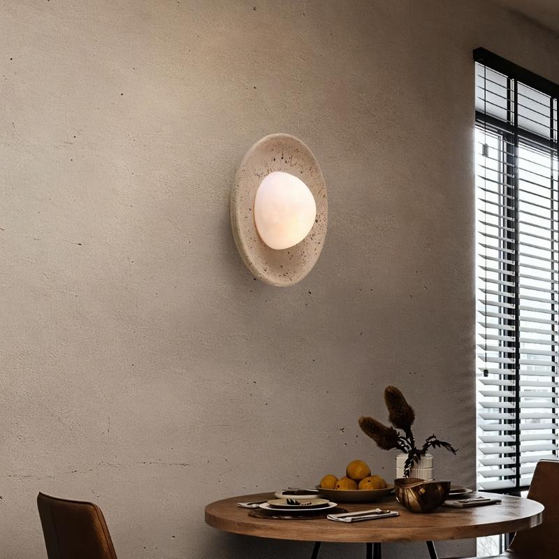 Eretoq Travertine Lamp D9.8"(25cm) / 12W