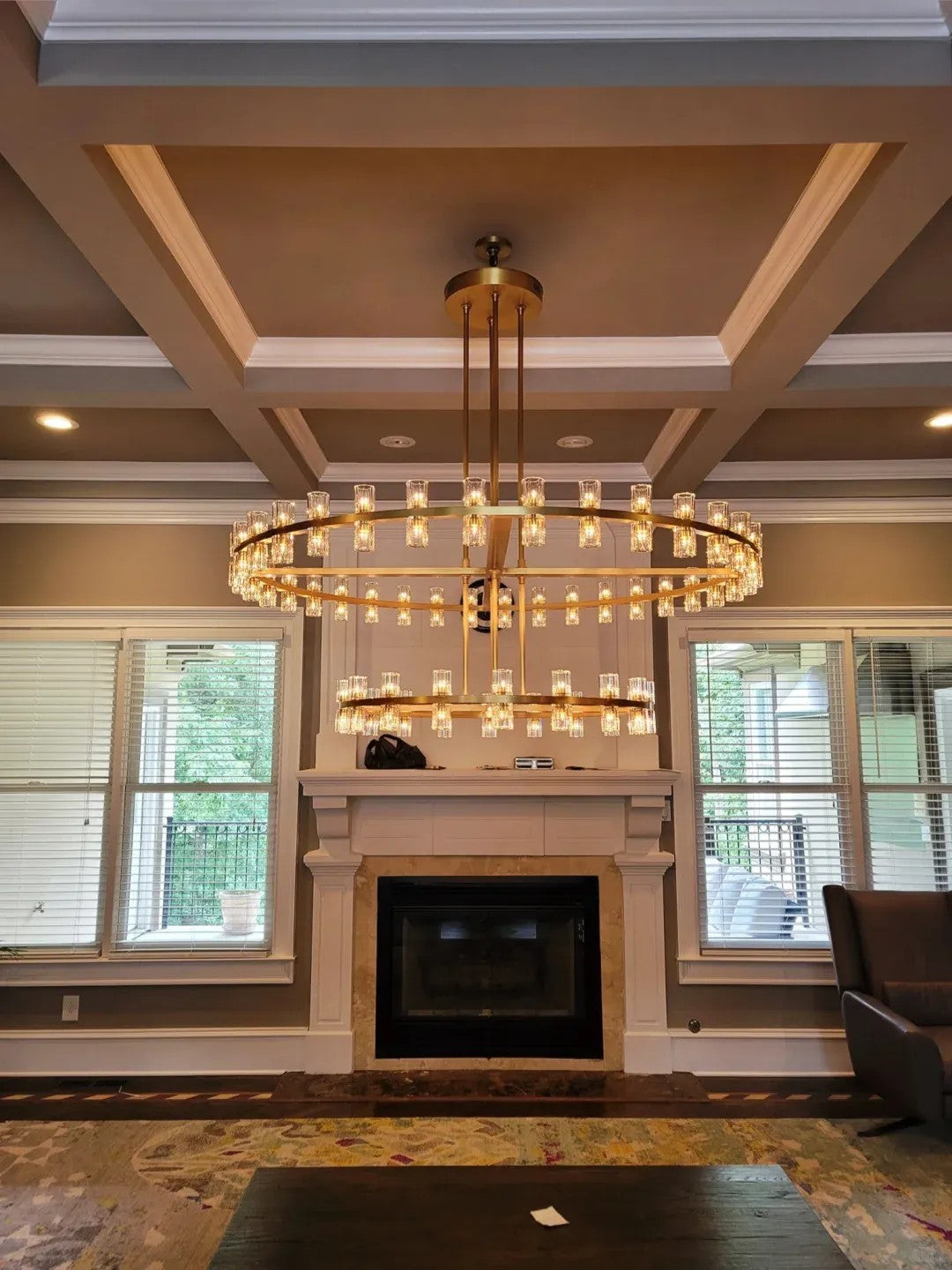 60 Inch Hexagonal Crystal Tiered Chandelier – Arcachon