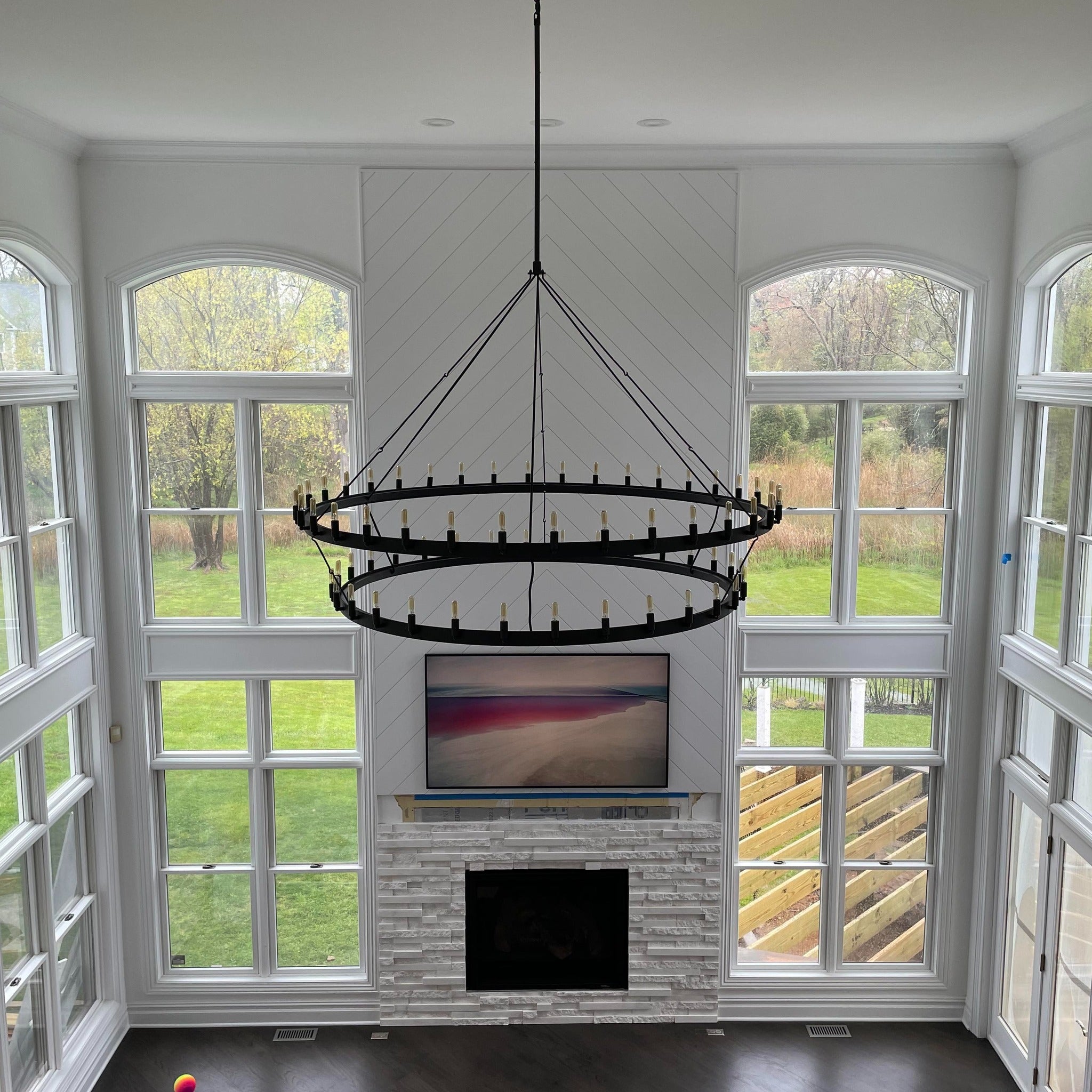 Vintage Filament Tubular Candle Tiered Chandelier - Camino