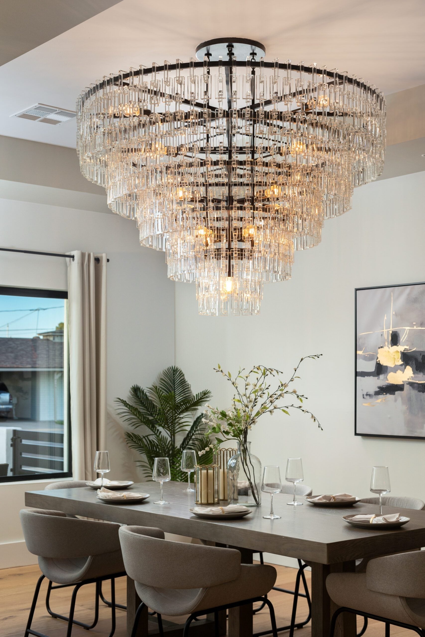 Chain Crystal Tiered Chandelier - Marignan