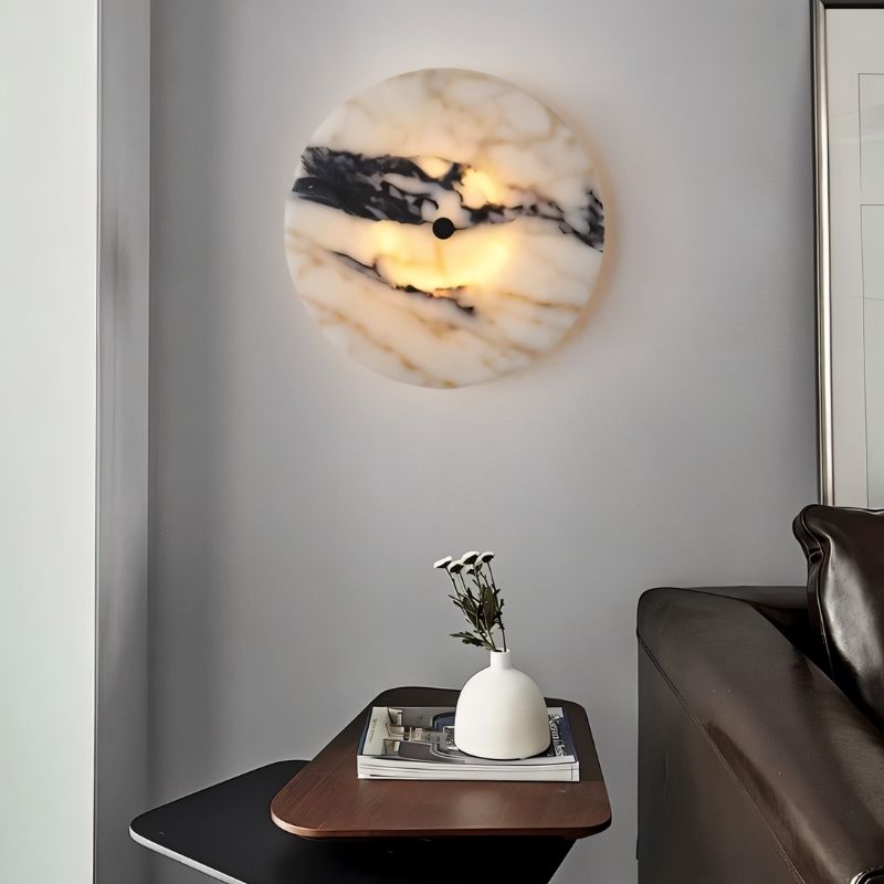 Marble Vein Alabaster Wall Lamp