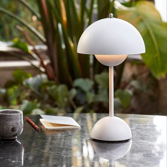 Modern Cordless Dome Table Lamp
