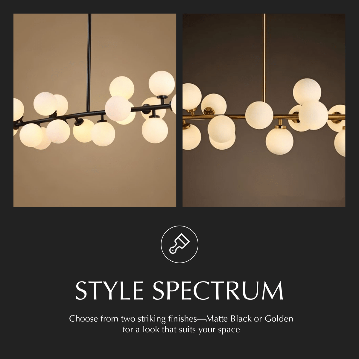 Novira Frosted Glass Globe Chandelier