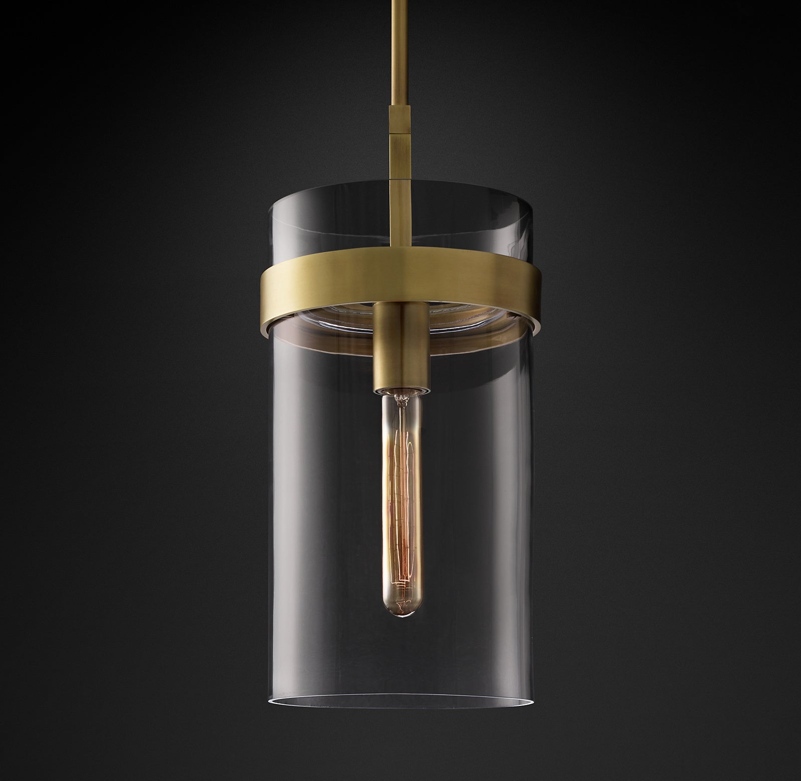 Cylindrical Glass Pendant Light - Ravelle