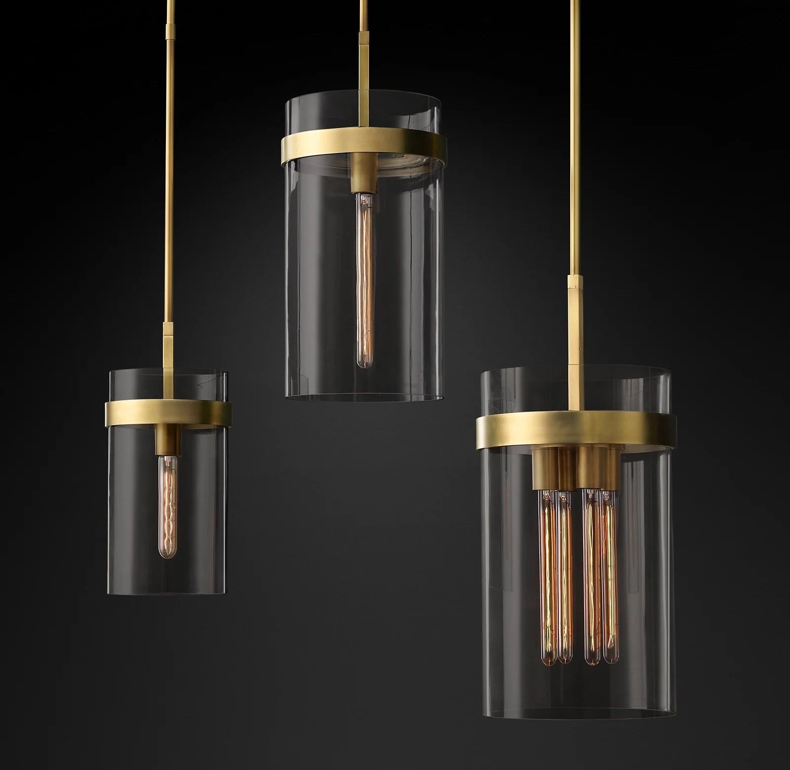 Cylindrical Glass Pendant Light - Ravelle