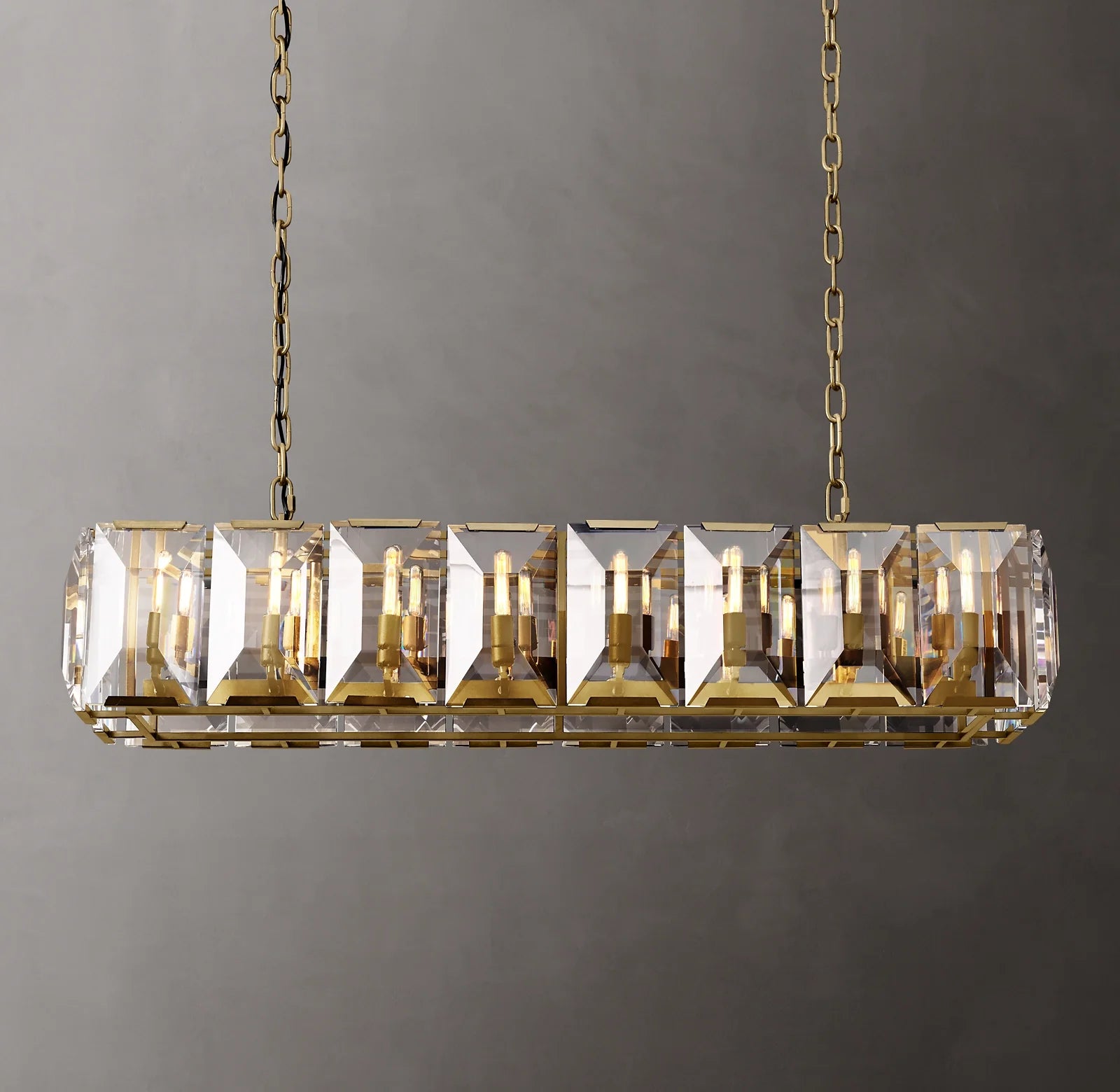 Crystal Rectangular Chandelier – Harlow