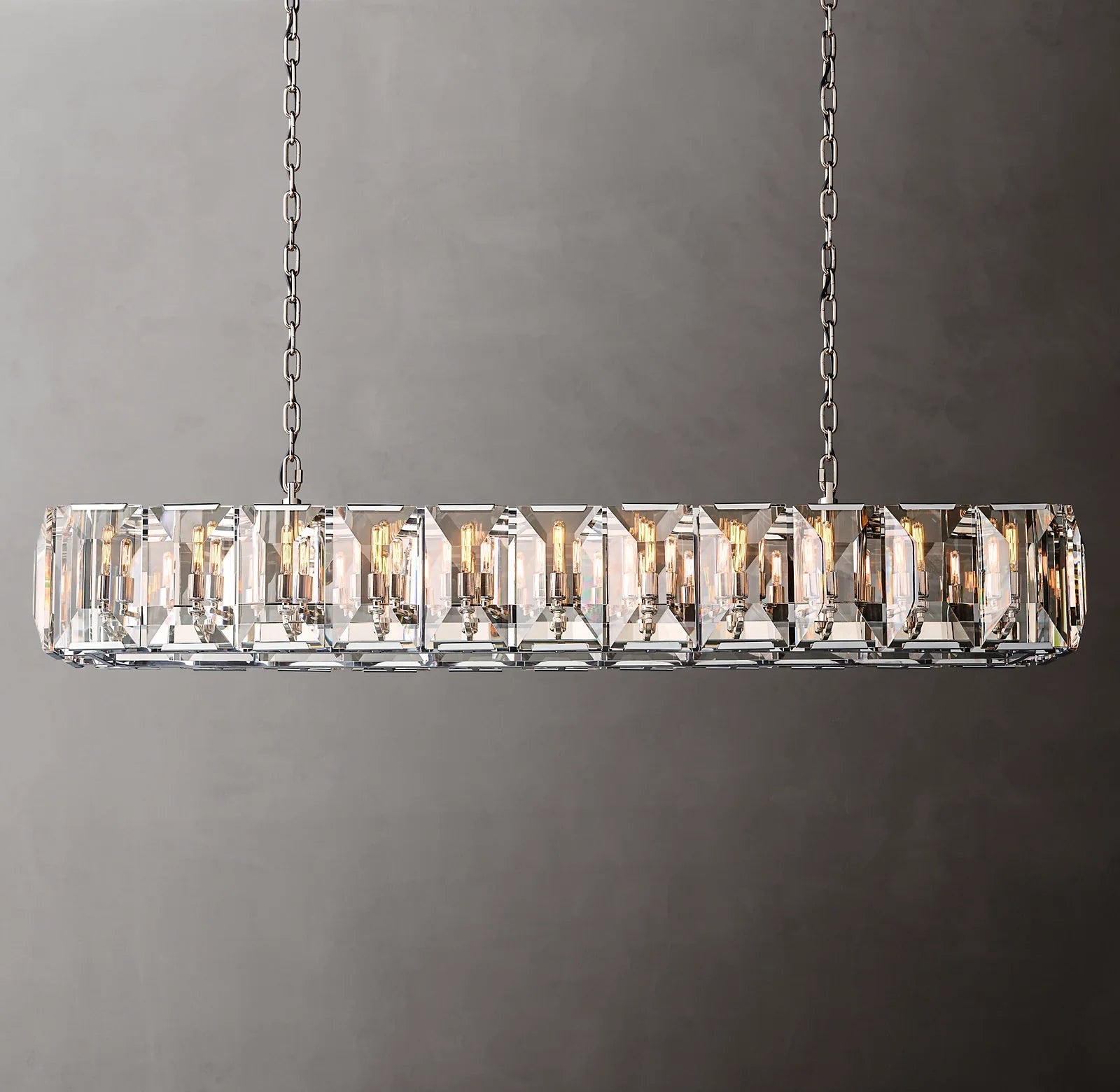 Crystal Rectangular Chandelier – Harlow