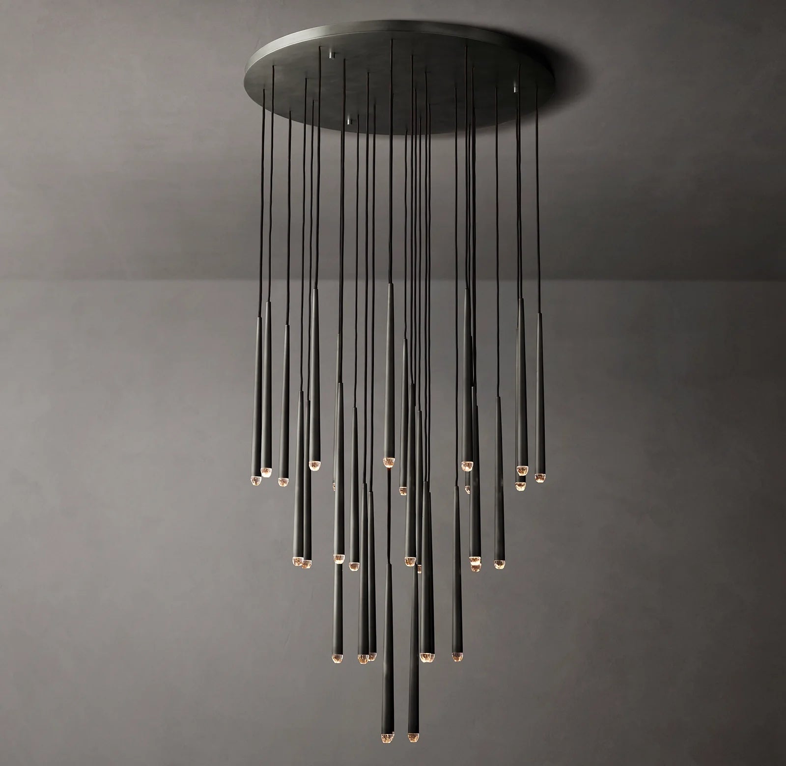 Pin Cascading Round Chandelier - Aquitaine