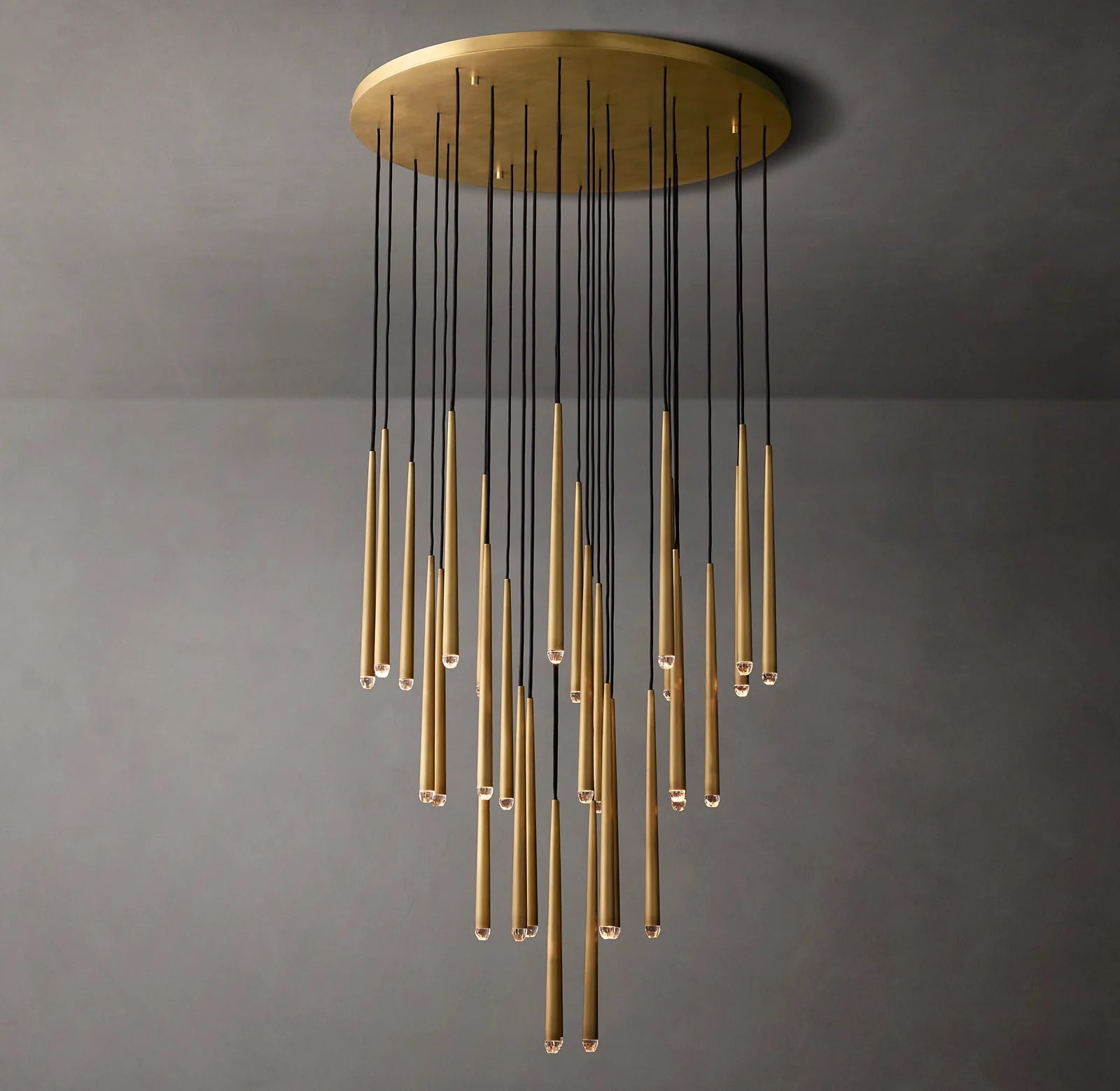 Pin Cascading Round Chandelier - Aquitaine