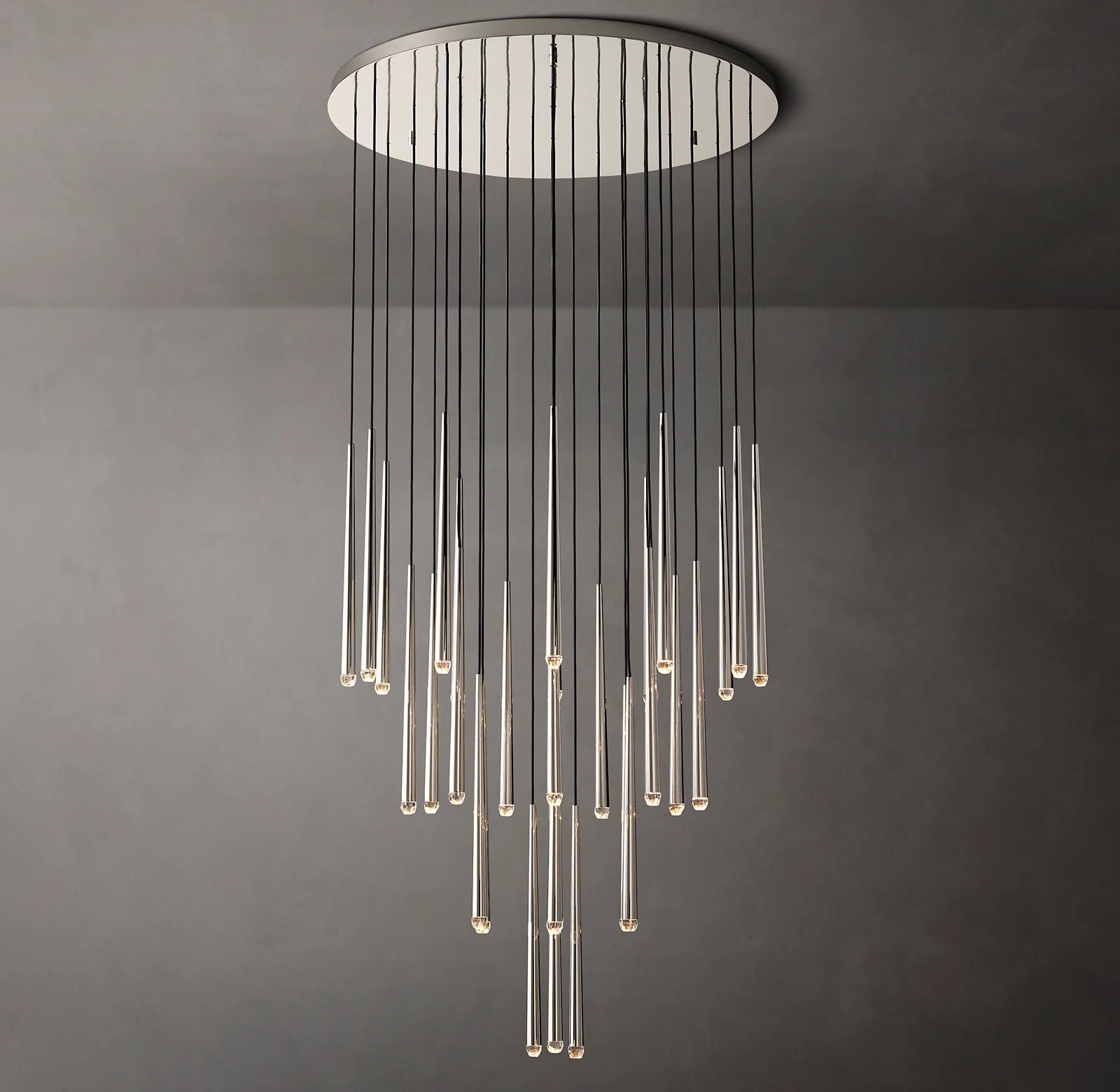 Pin Cascading Round Chandelier - Aquitaine