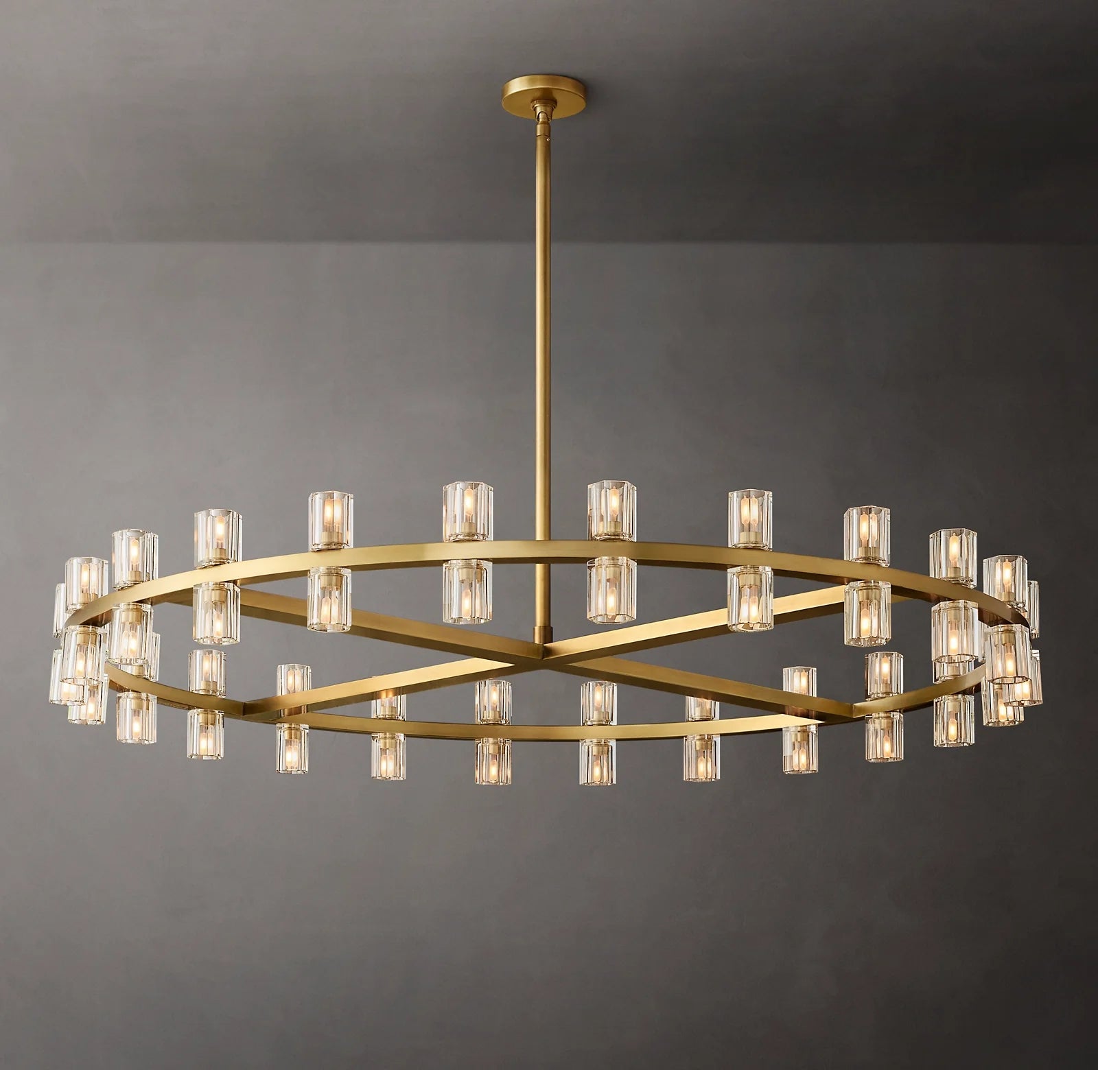 Hexagonal Crystal Round Chandelier – Arcachon