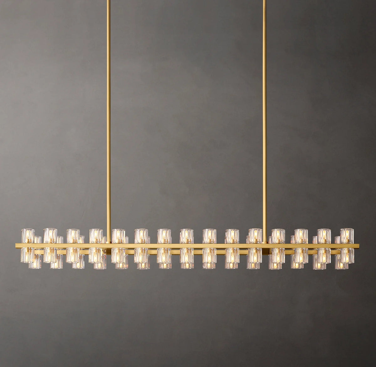Hexagonal Crystal Linear Chandelier – Arcachon