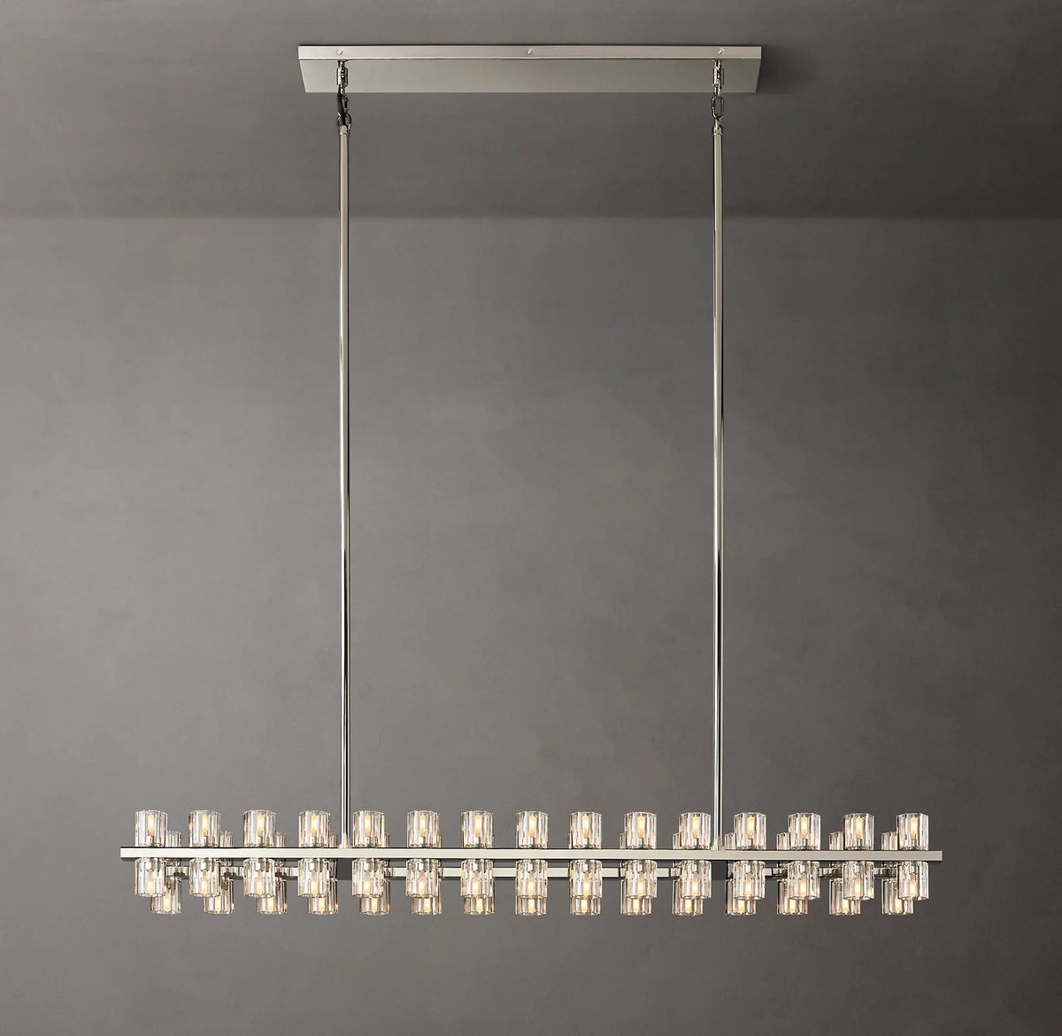 Hexagonal Crystal Linear Chandelier – Arcachon