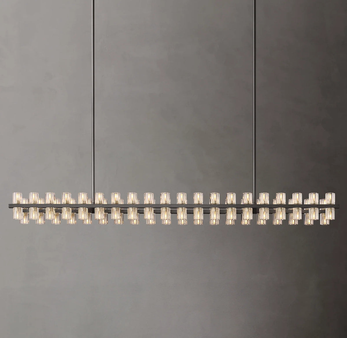 Hexagonal Crystal Linear Chandelier – Arcachon