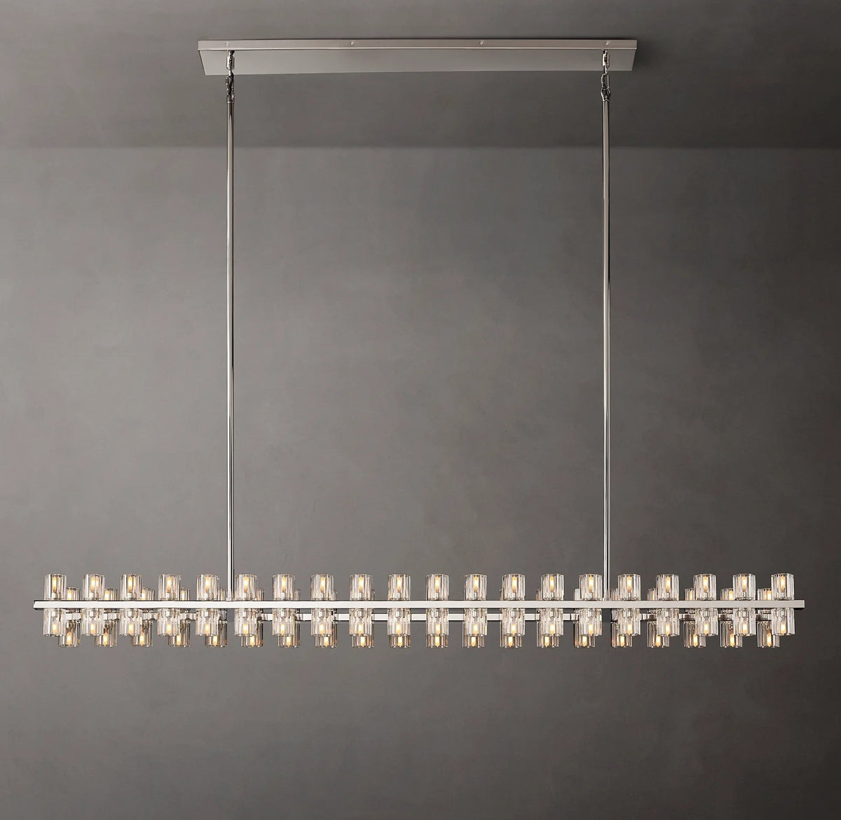 Hexagonal Crystal Linear Chandelier – Arcachon