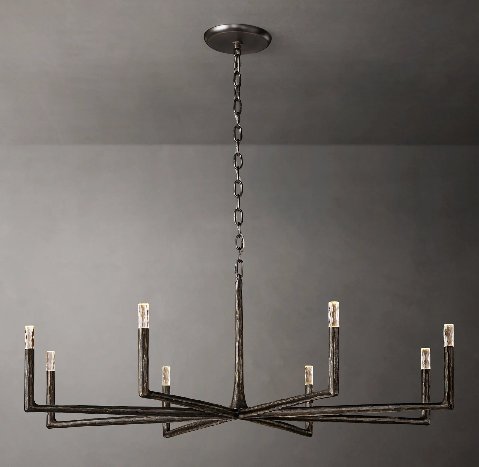 Forged Candlestick Chandelier - Thaddeus