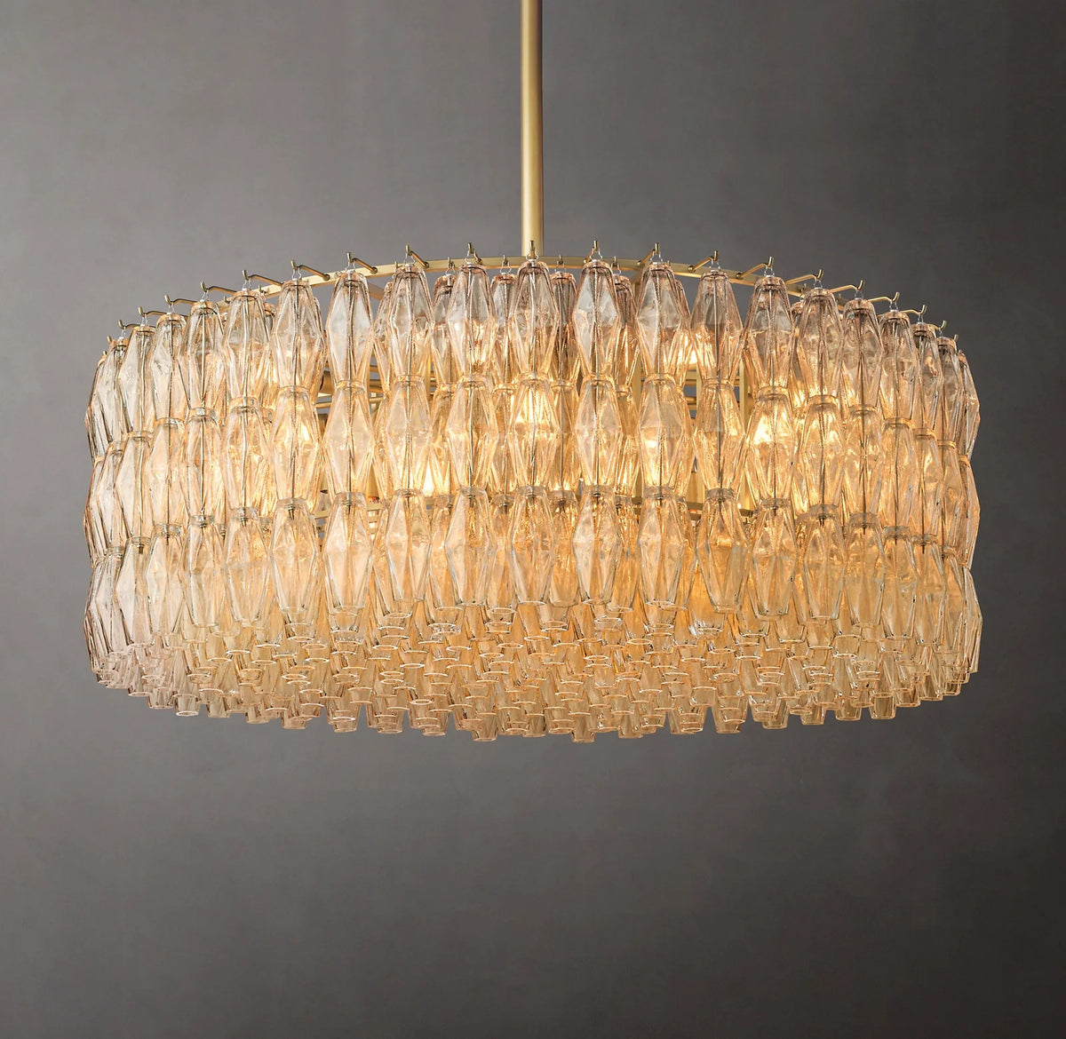 Clear Murano Glass Round Chandelier - Chiara