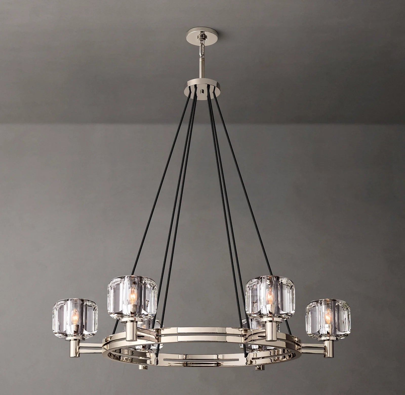 Crystal Round Candle Chandelier - Demaret