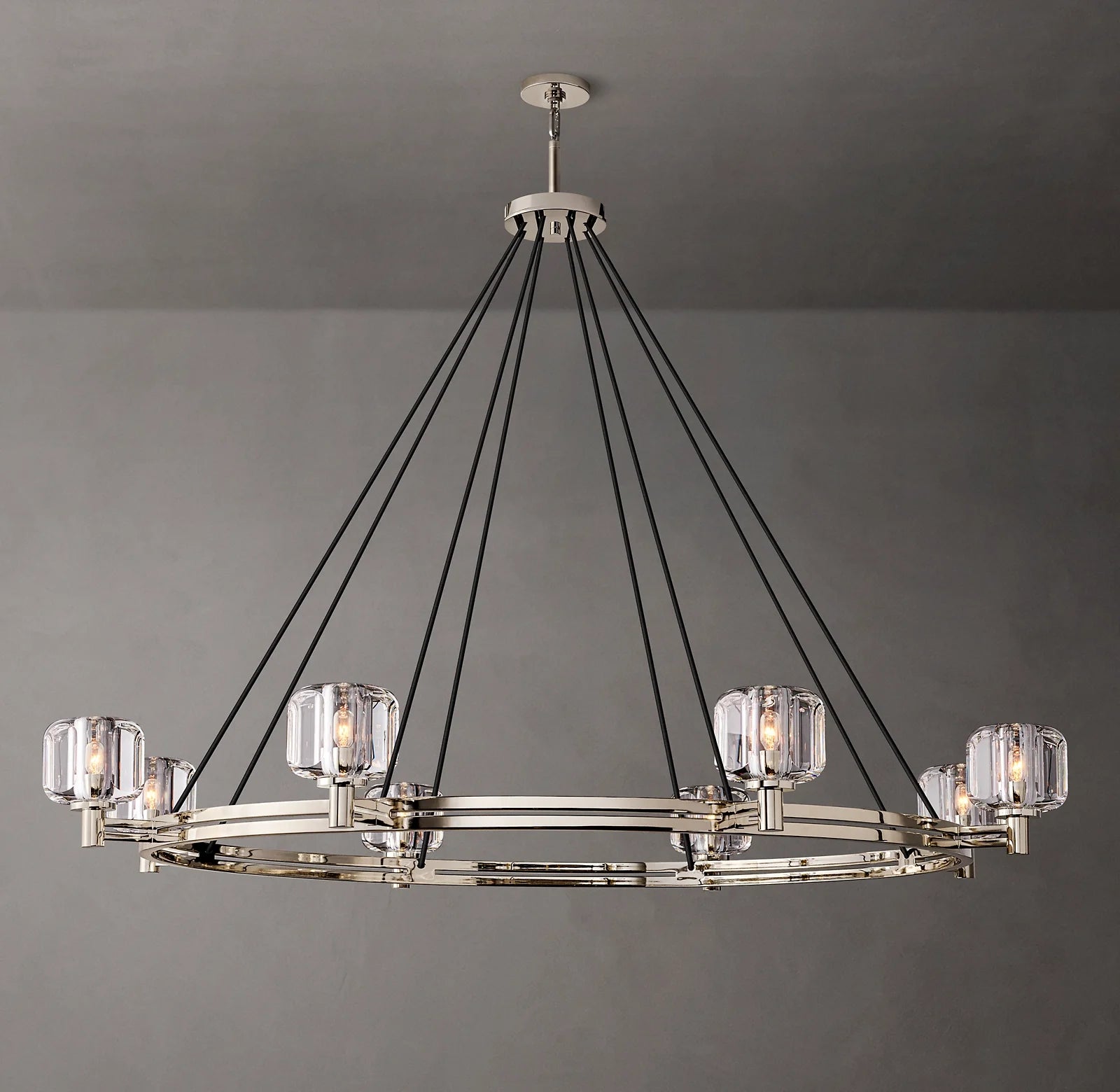 Crystal Round Candle Chandelier - Demaret