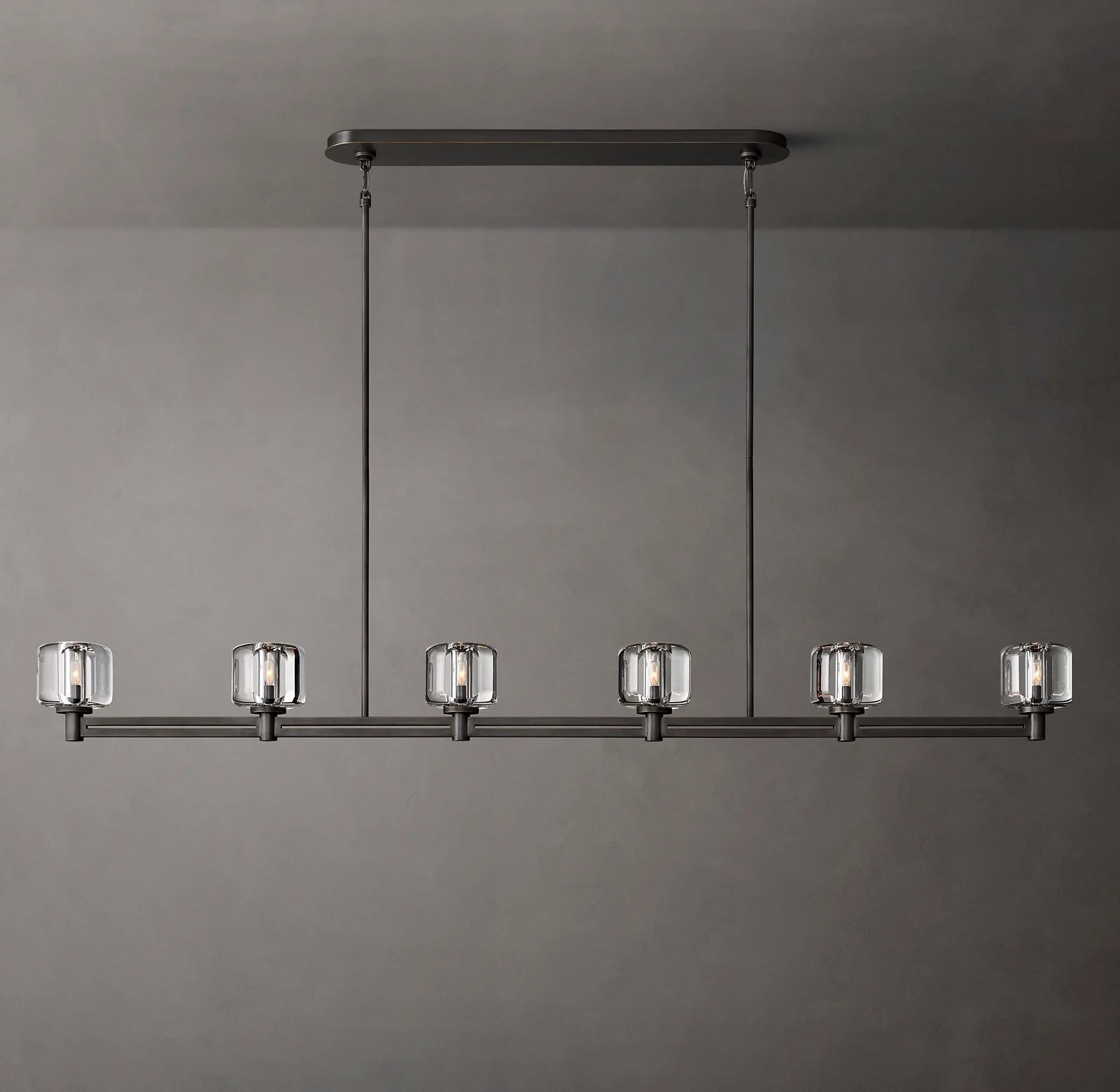 Crystal Linear Candle Chandelier - Demaret