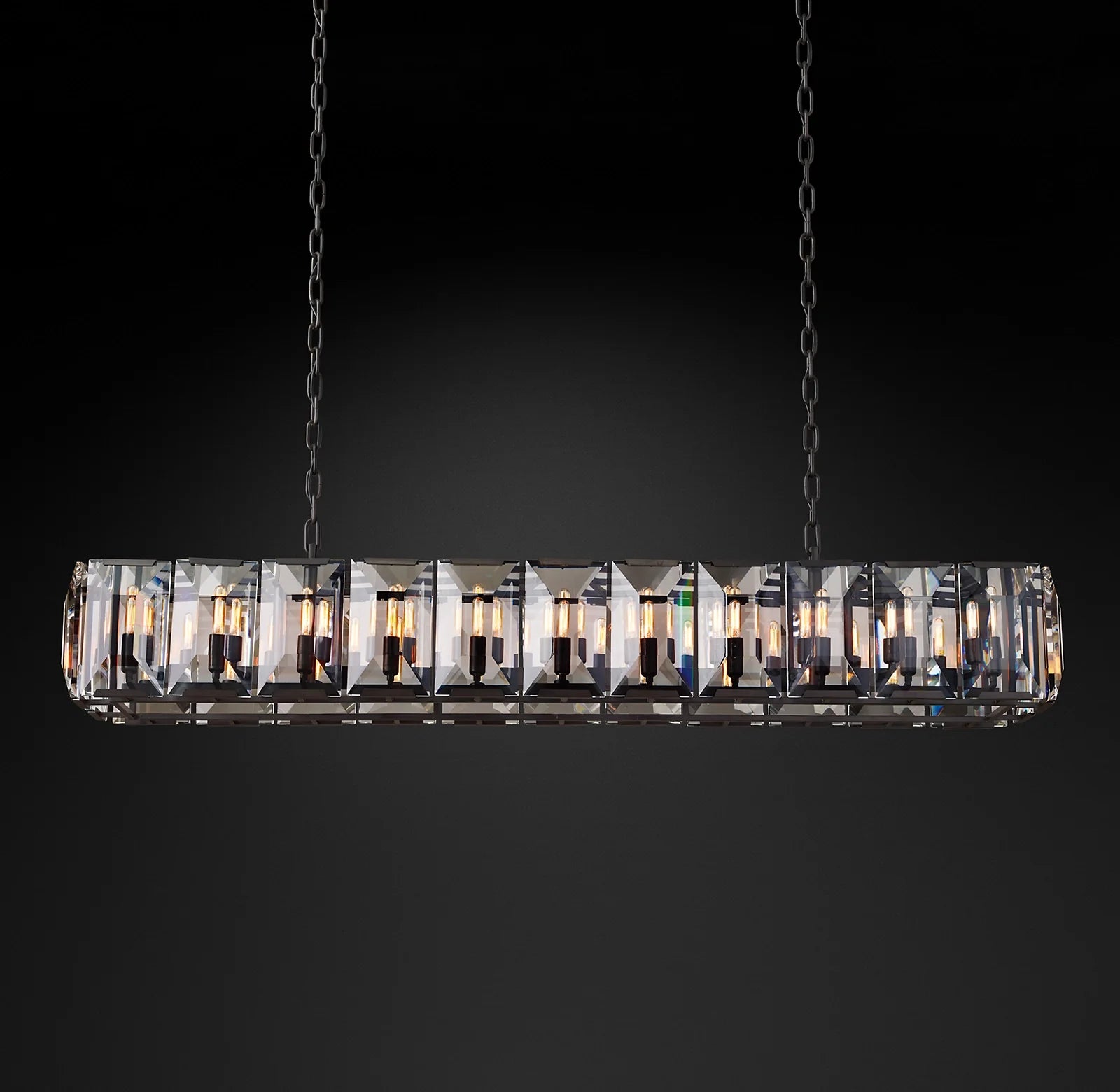 Crystal Rectangular Chandelier – Harlow