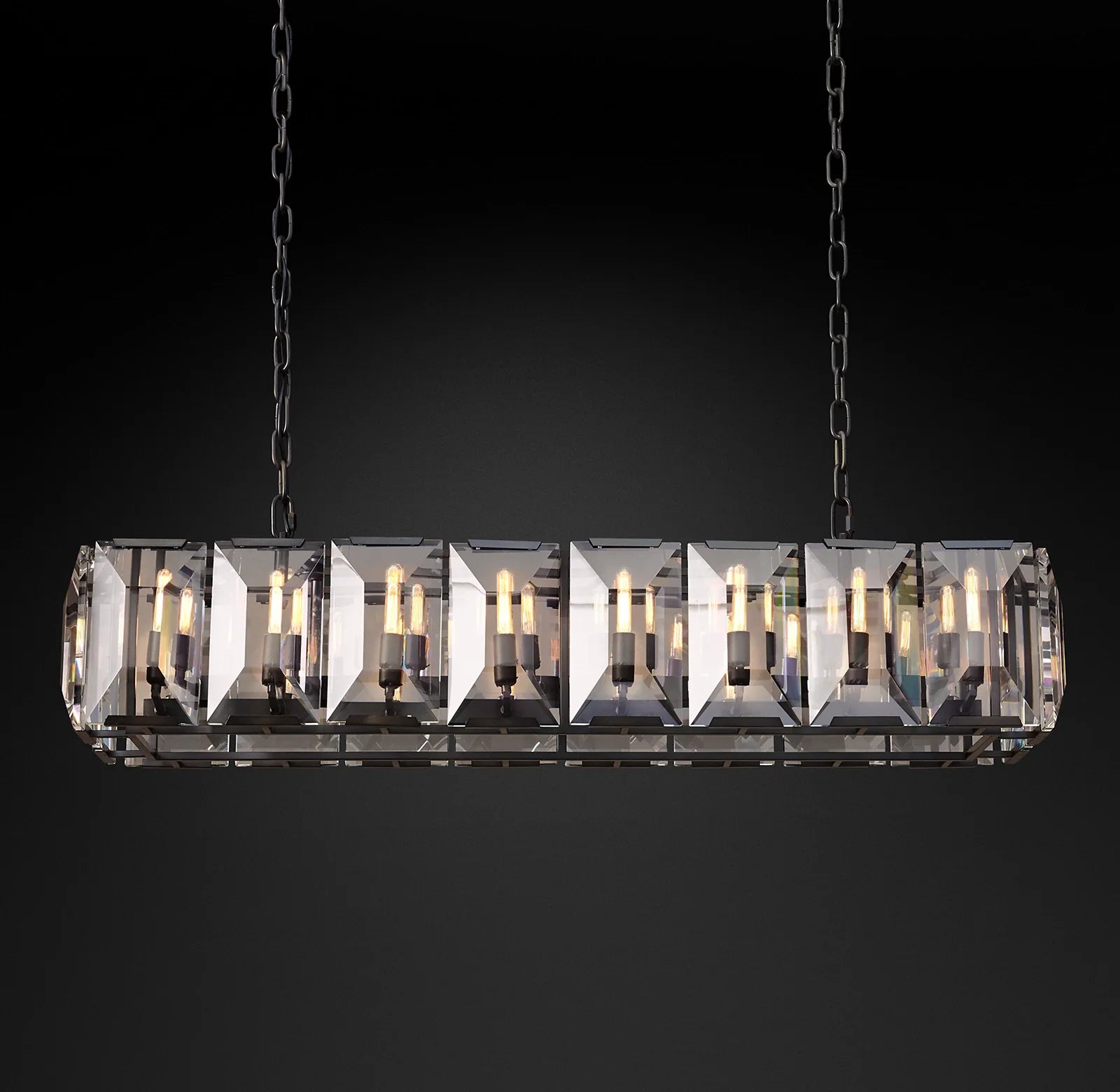 Crystal Rectangular Chandelier – Harlow