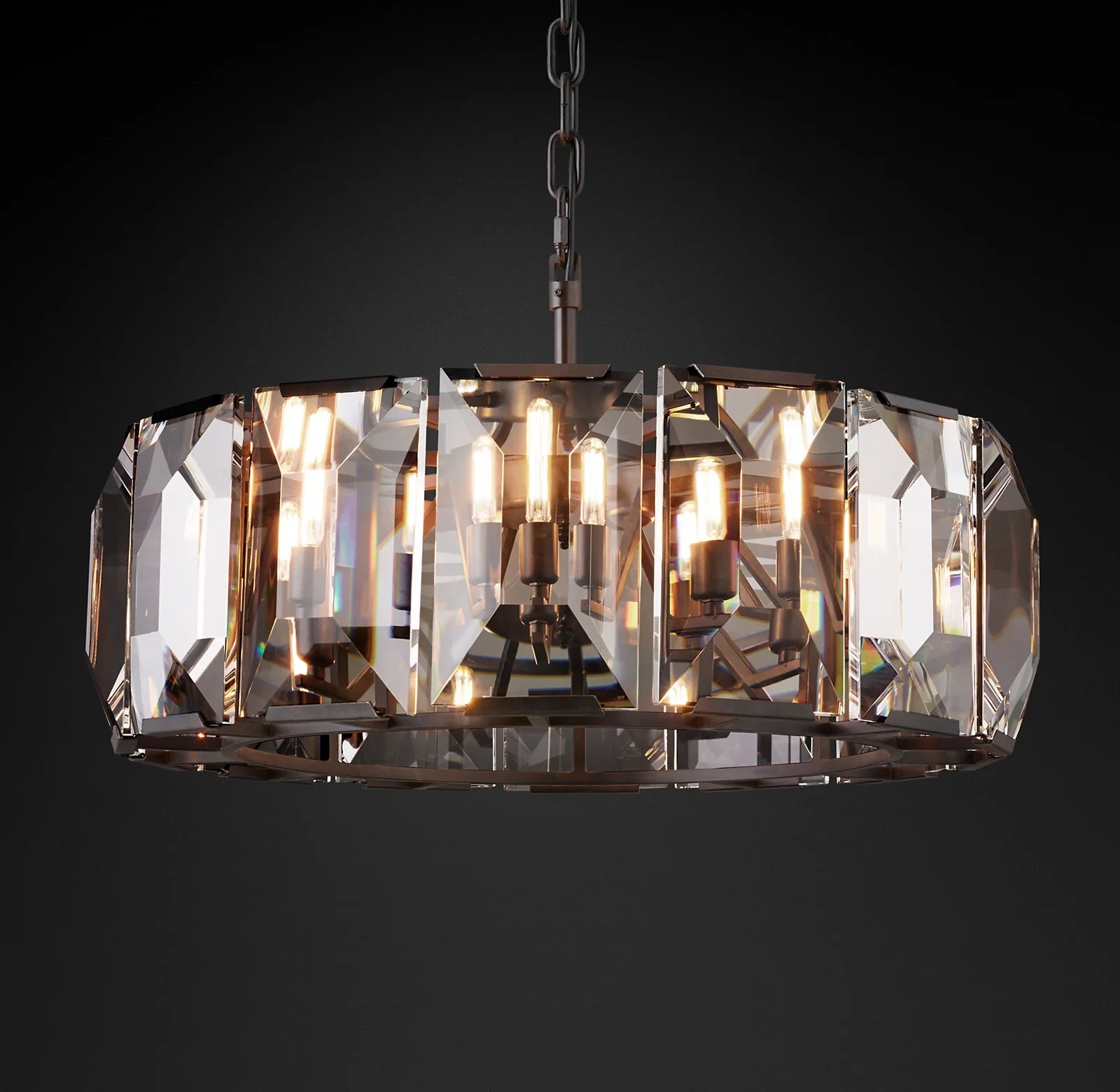 Crystal Round Chandelier – Harlow