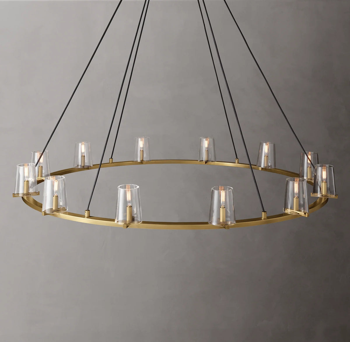 Hurricane Candle Ring Chandelier - Pauillac