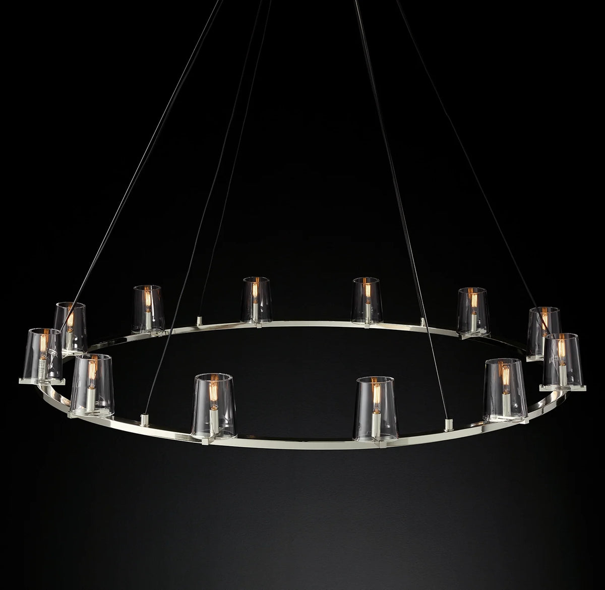 Hurricane Candle Ring Chandelier - Pauillac