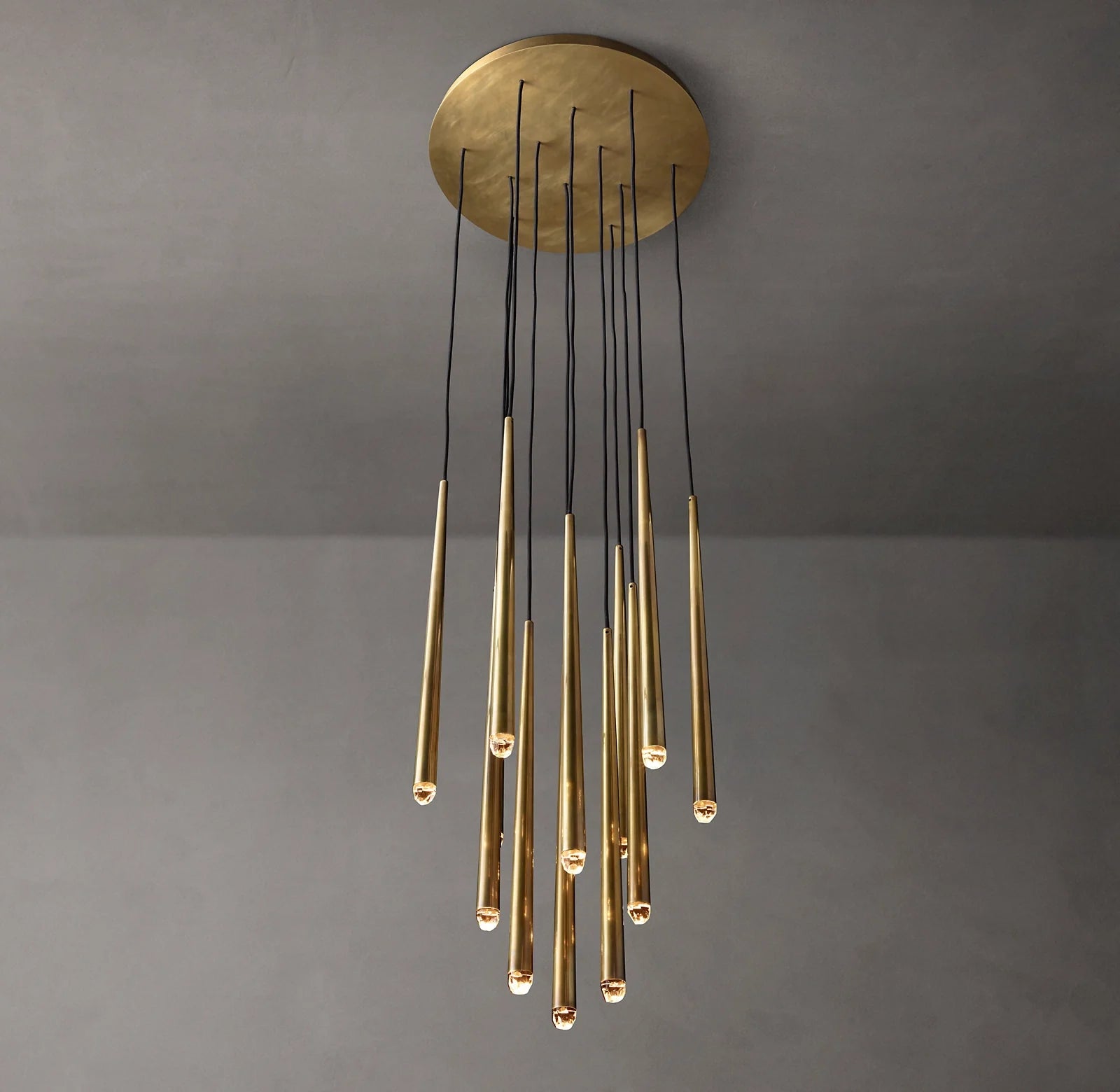 Pin Cascading Round Chandelier - Aquitaine