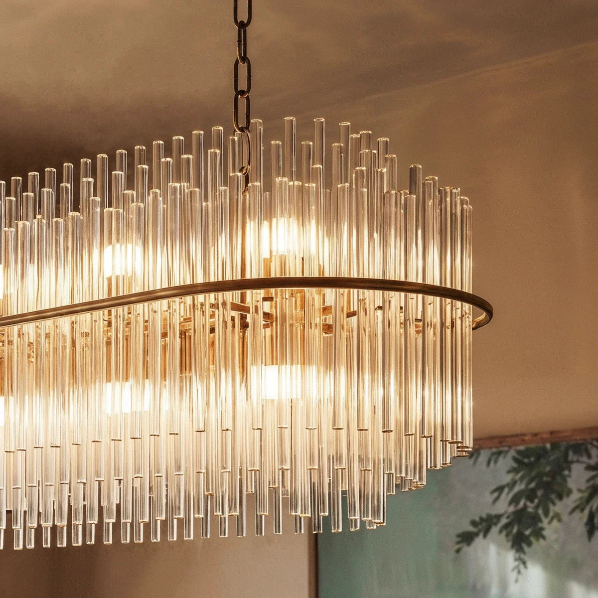 Cascade Glass Chandelier