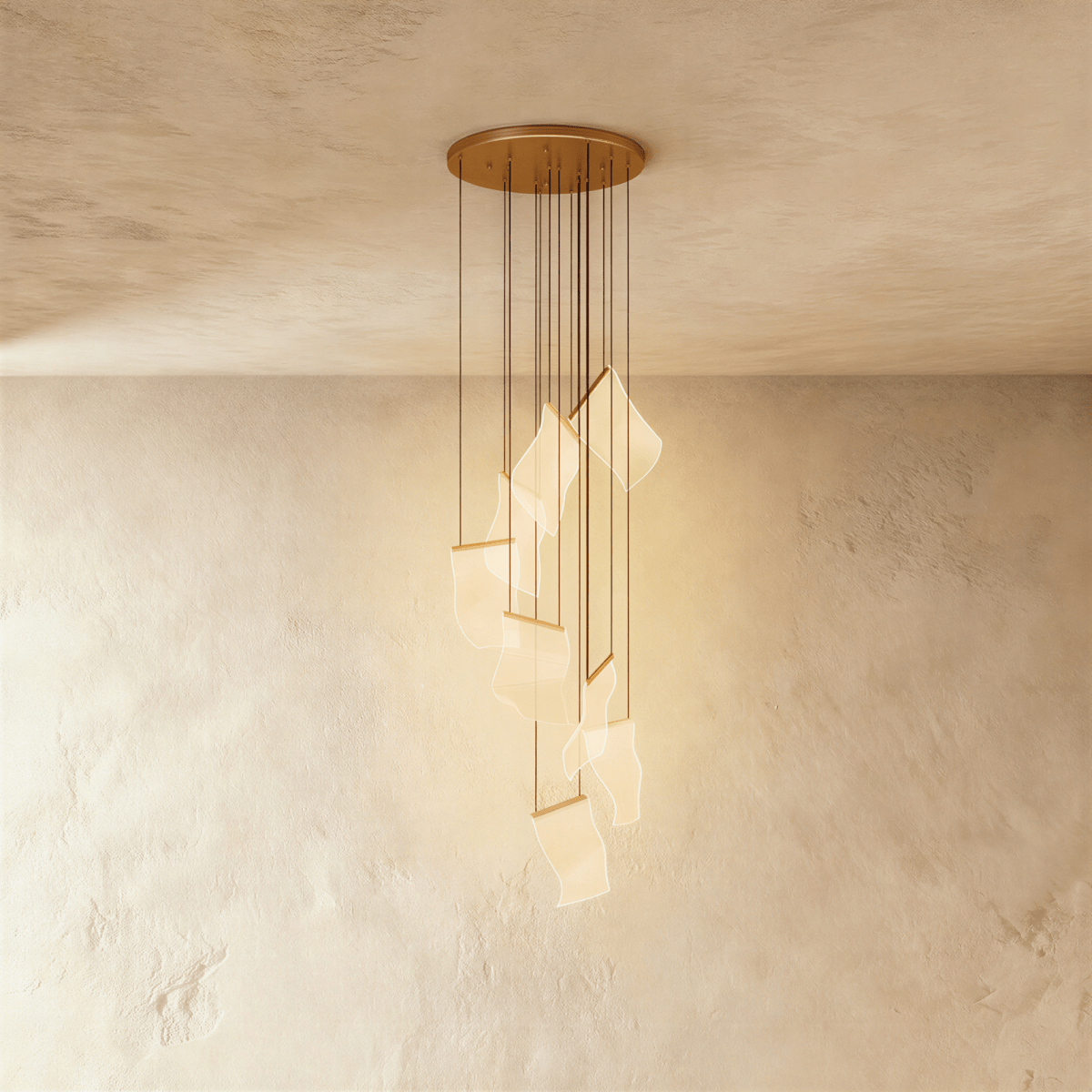 Sheets Chandelier (Round Ceiling Mount) - Residence Supply