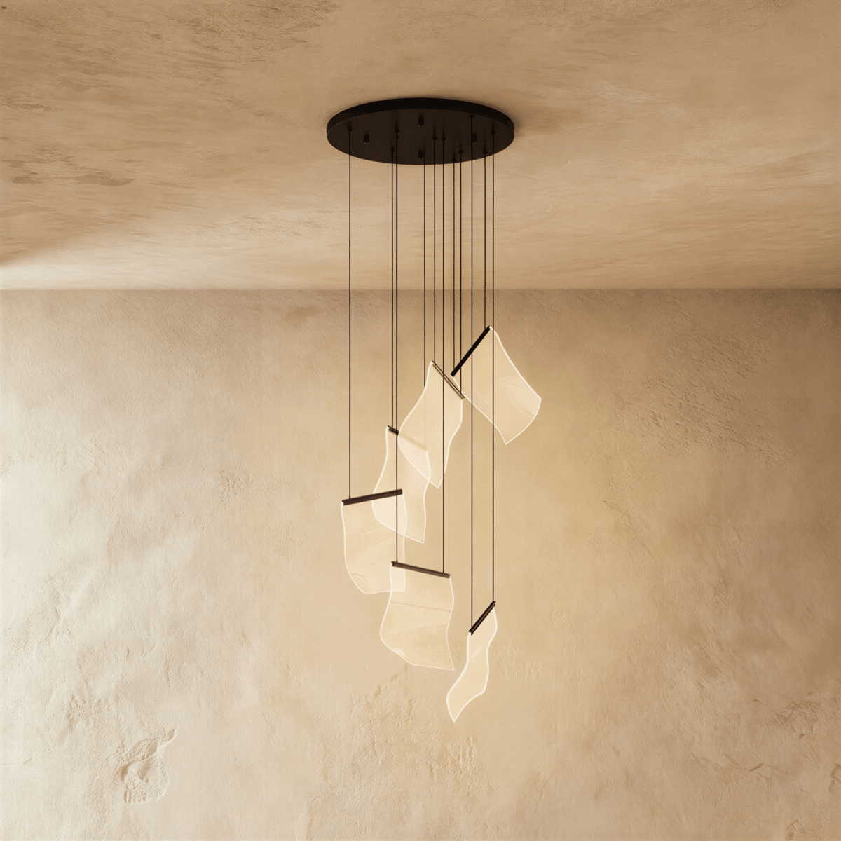 Sheets Chandelier (Round Ceiling Mount) - Residence Supply