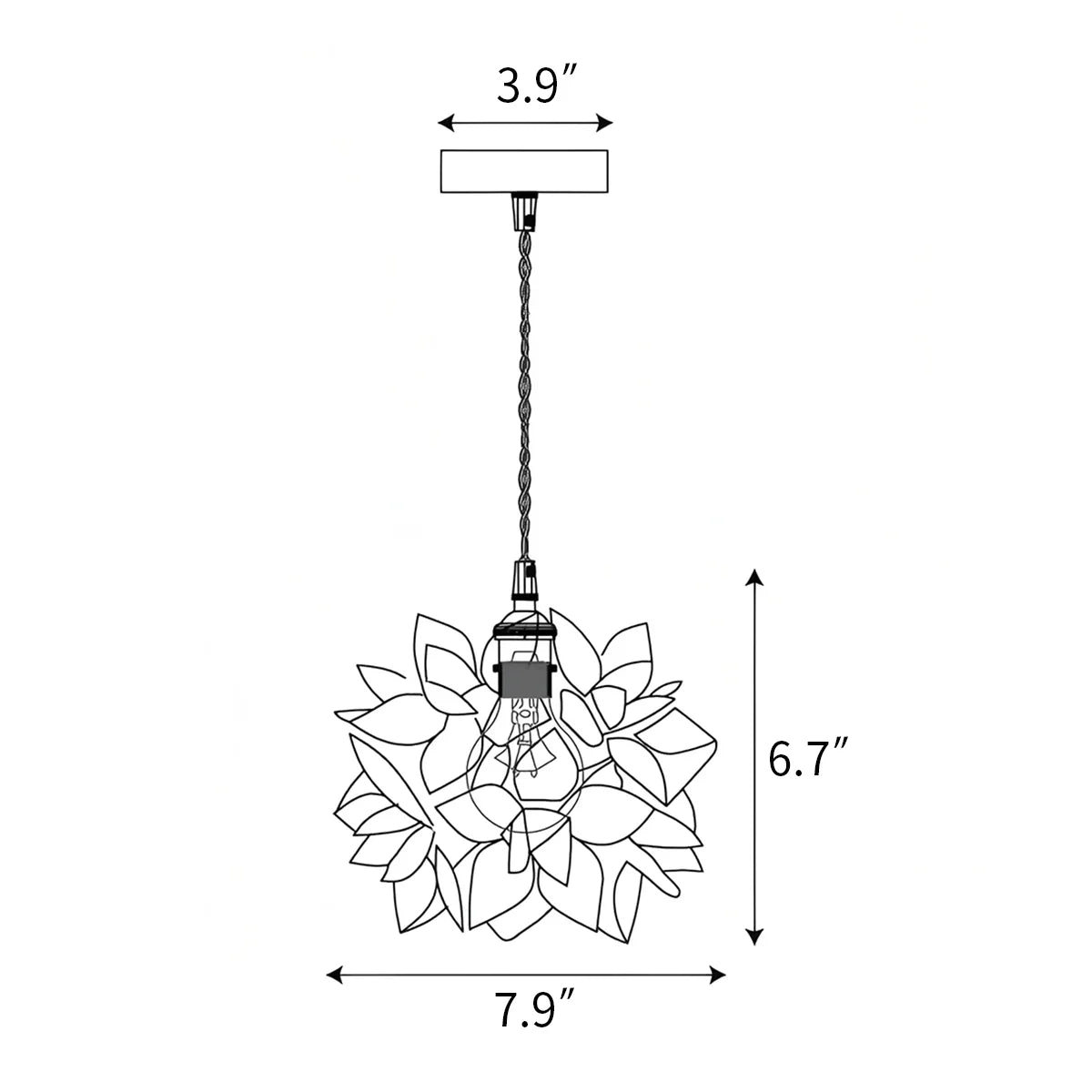 Zarvo Capiz Pendant Lamp for Dining Table