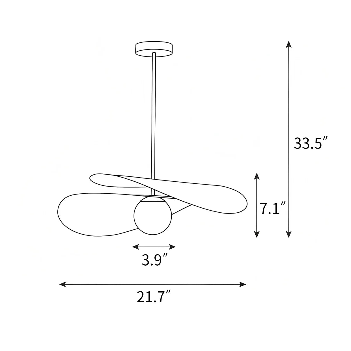 Zarvo Olivia Pendant Light for Dining Room