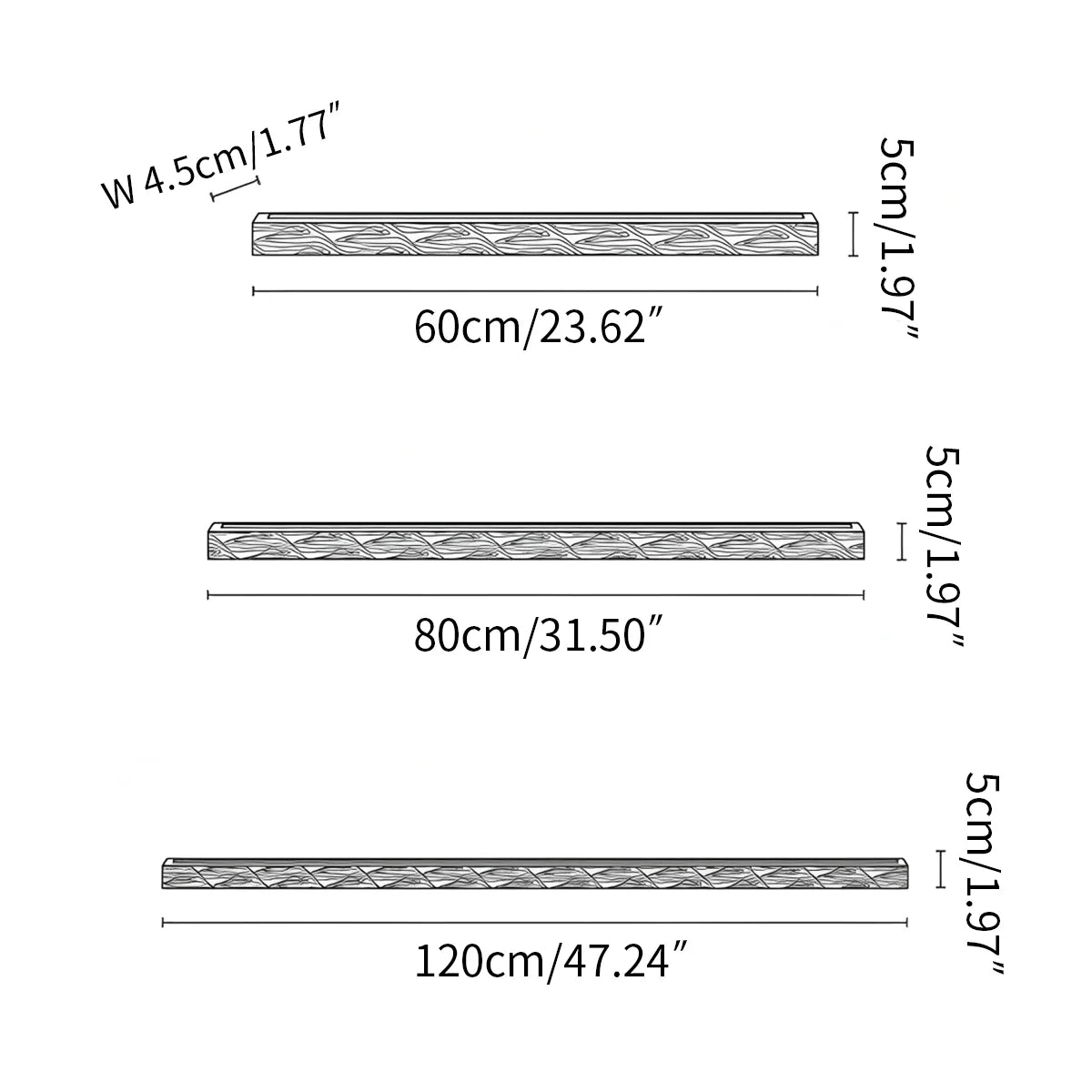 Zarvo Arlo Linear Wood Wall Light for Hallway
