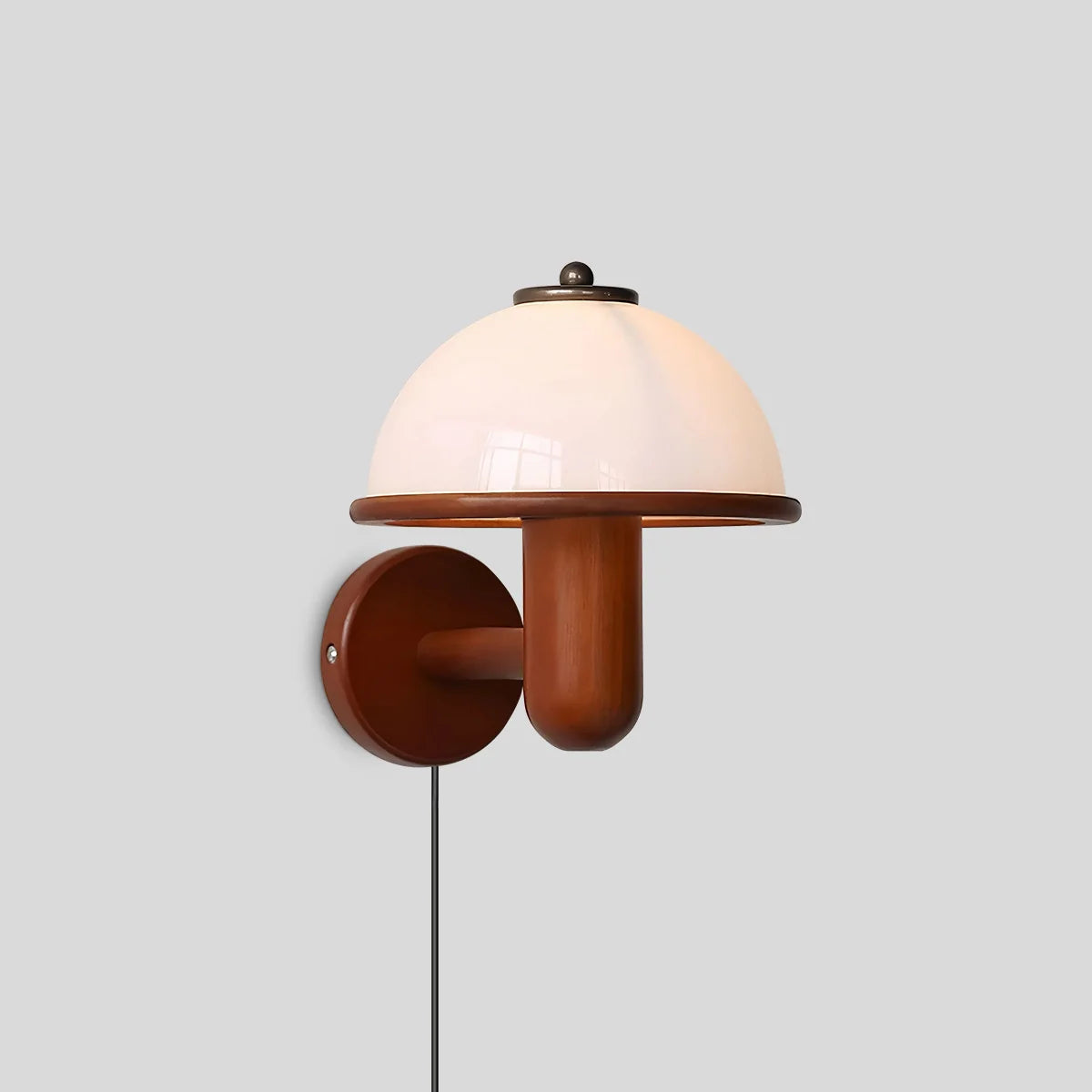 Zarvo Mushroom Wood Wall Lamp for Bedroom