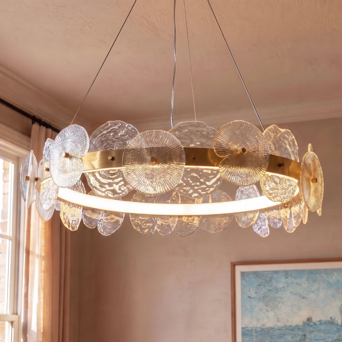 Halo Glass Chandelier